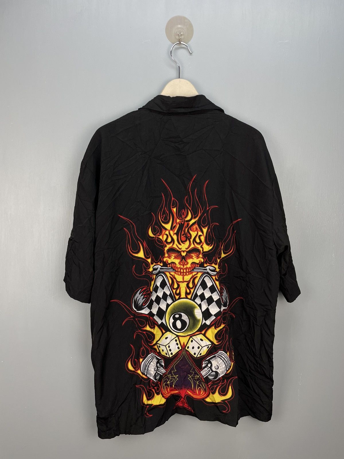 Dragonfly Dragonfly flame chicanos style button up shirt Size US XL / EU 56 / 4 - 2 Thumbnail