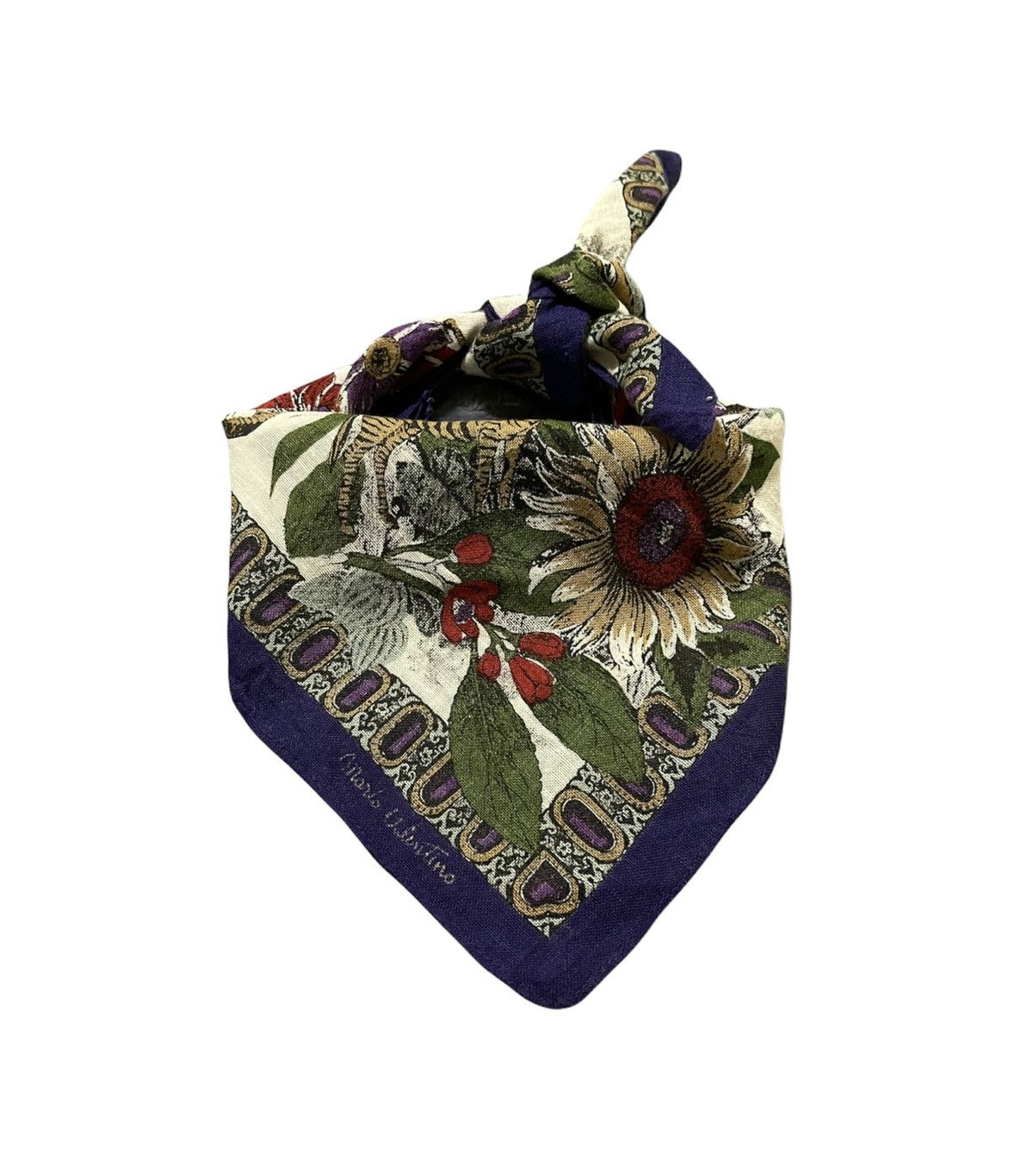 Valentino × Vintage Mario Valentino Handkerchief / Neckerchief / Bandana Size ONE SIZE - 1 Thumbnail