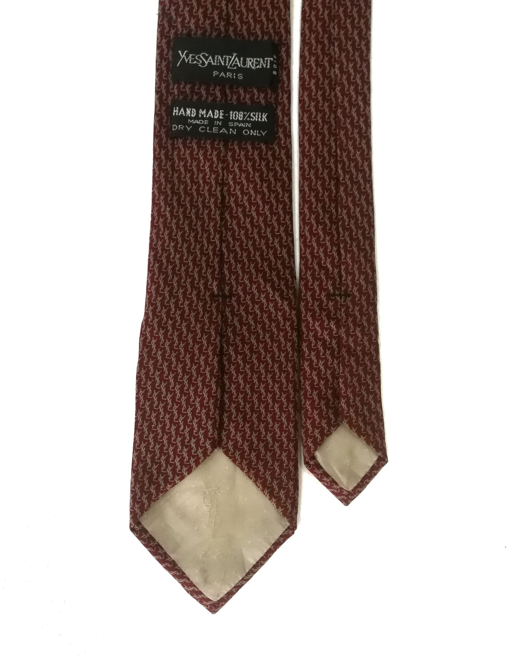 Yves Saint Laurent Yves Saint Laurent silk necktie YSL Size ONE SIZE - 3 Thumbnail