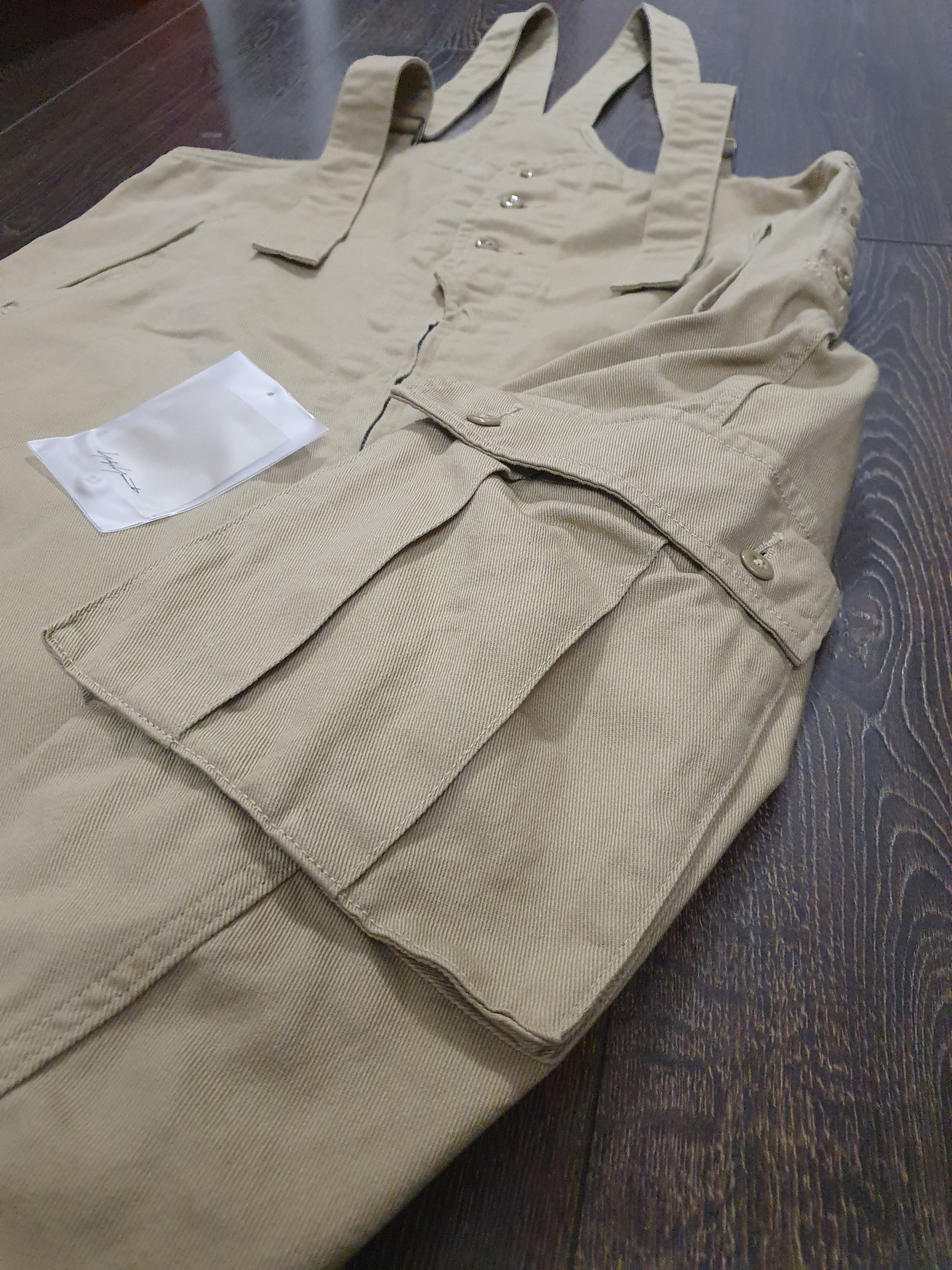Yohji Yamamoto A/W2022 Yohji Yamamoto Black Scandal Sand KATSURAGI OVERALLS Size US 31 - 9 Thumbnail