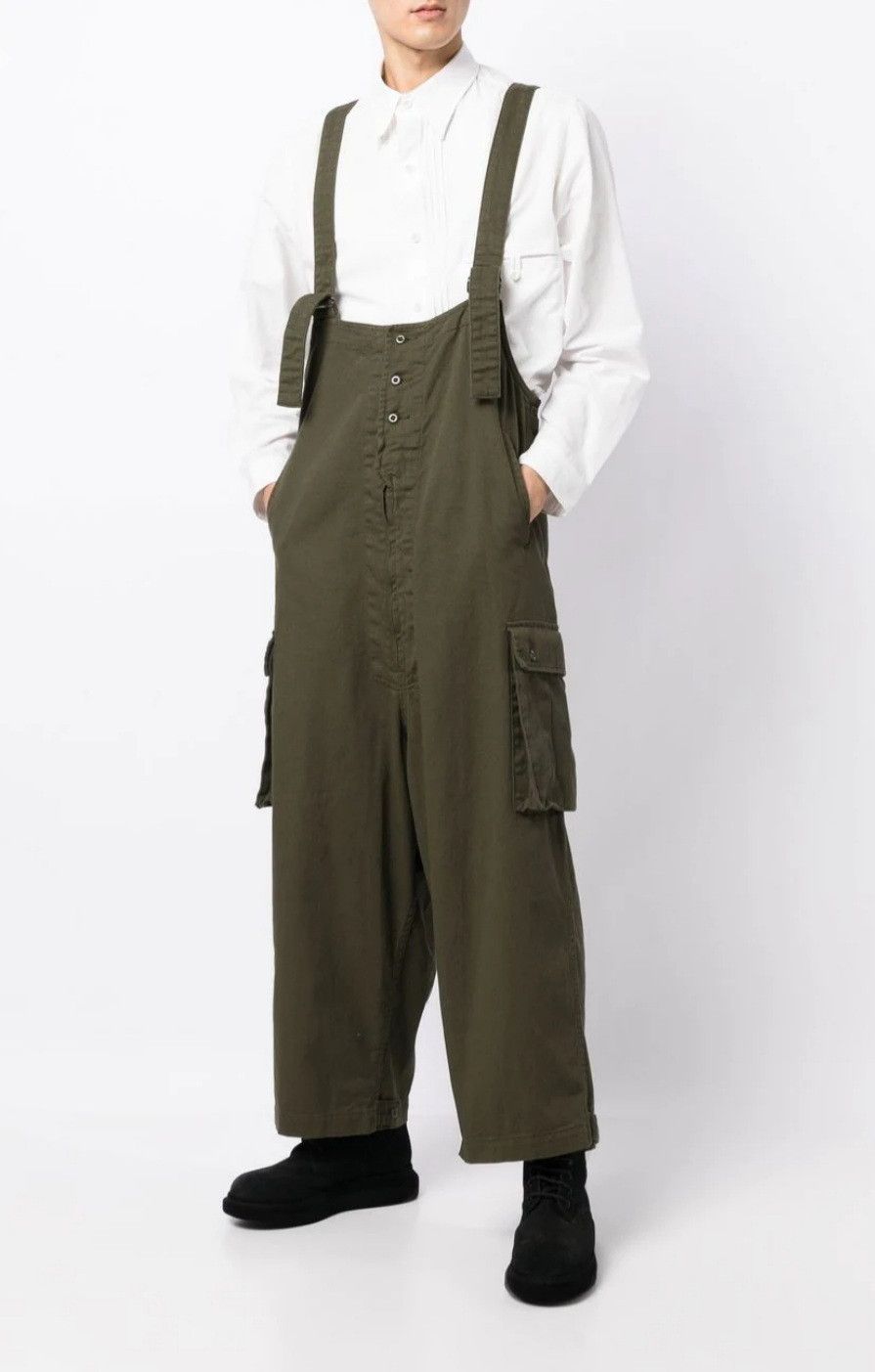 Yohji Yamamoto A/W2022 Yohji Yamamoto Black Scandal Sand KATSURAGI OVERALLS Size US 31 - 3 Thumbnail