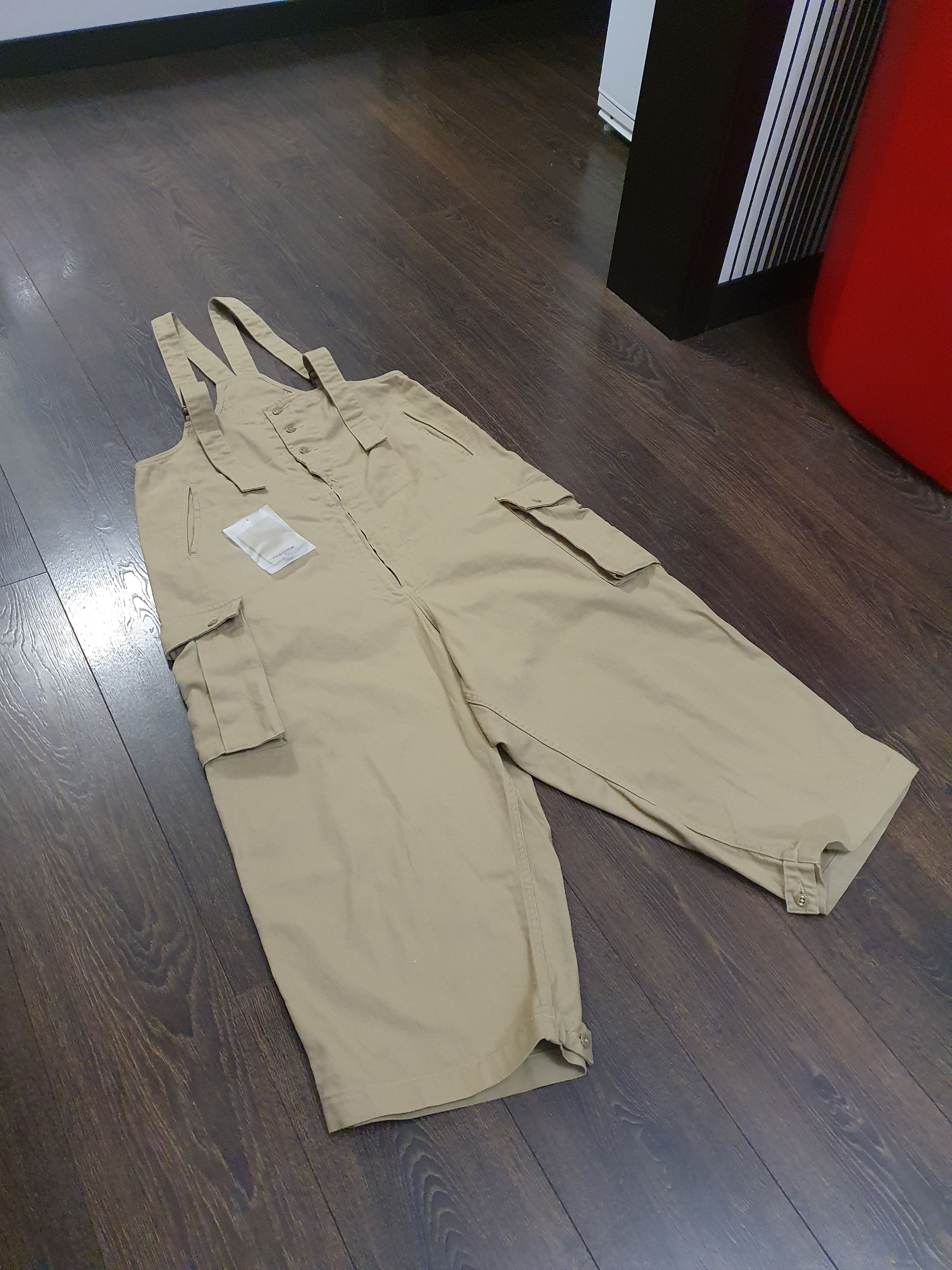 Yohji Yamamoto A/W2022 Yohji Yamamoto Black Scandal Sand KATSURAGI OVERALLS Size US 31 - 6 Thumbnail