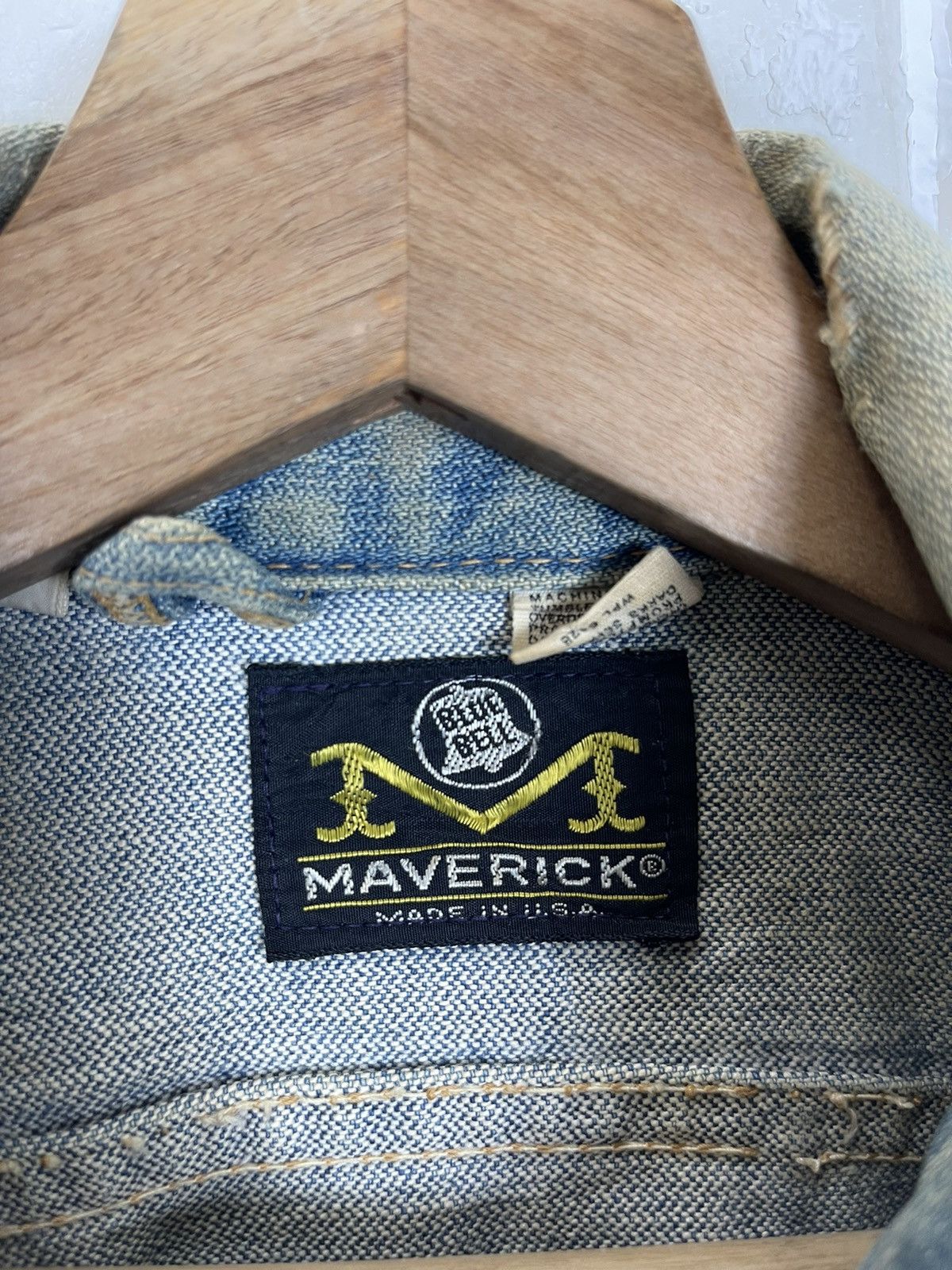 Japanese Brand ✅USA MADE🚀VINTAGE BLUE BELL MAVERICK DISTRESSED JACKET Size US S / EU 44-46 / 1 - 5 Thumbnail