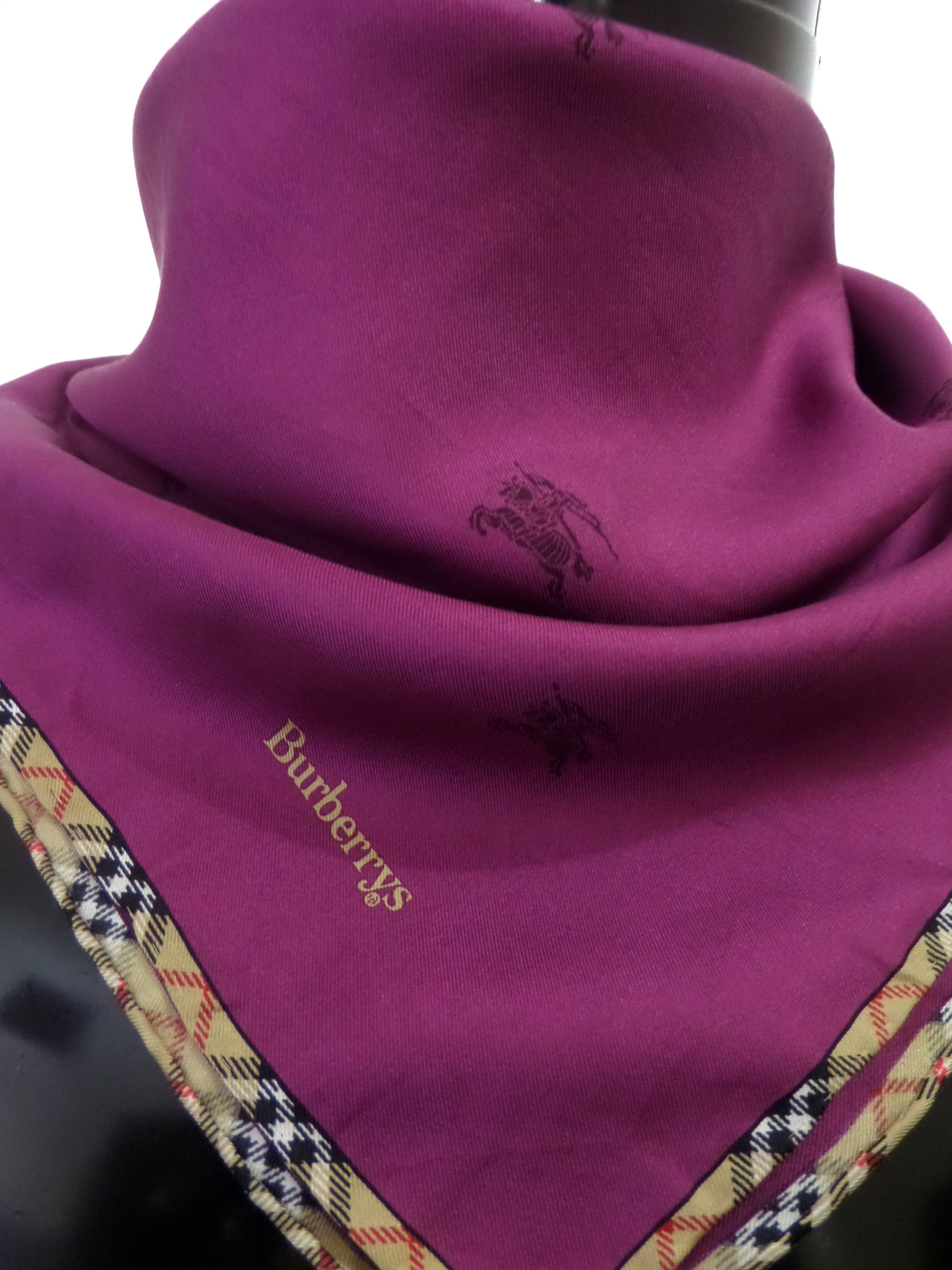 Burberry × Vintage Burberrys silk scarf / neckerchief Size ONE SIZE - 3 Thumbnail