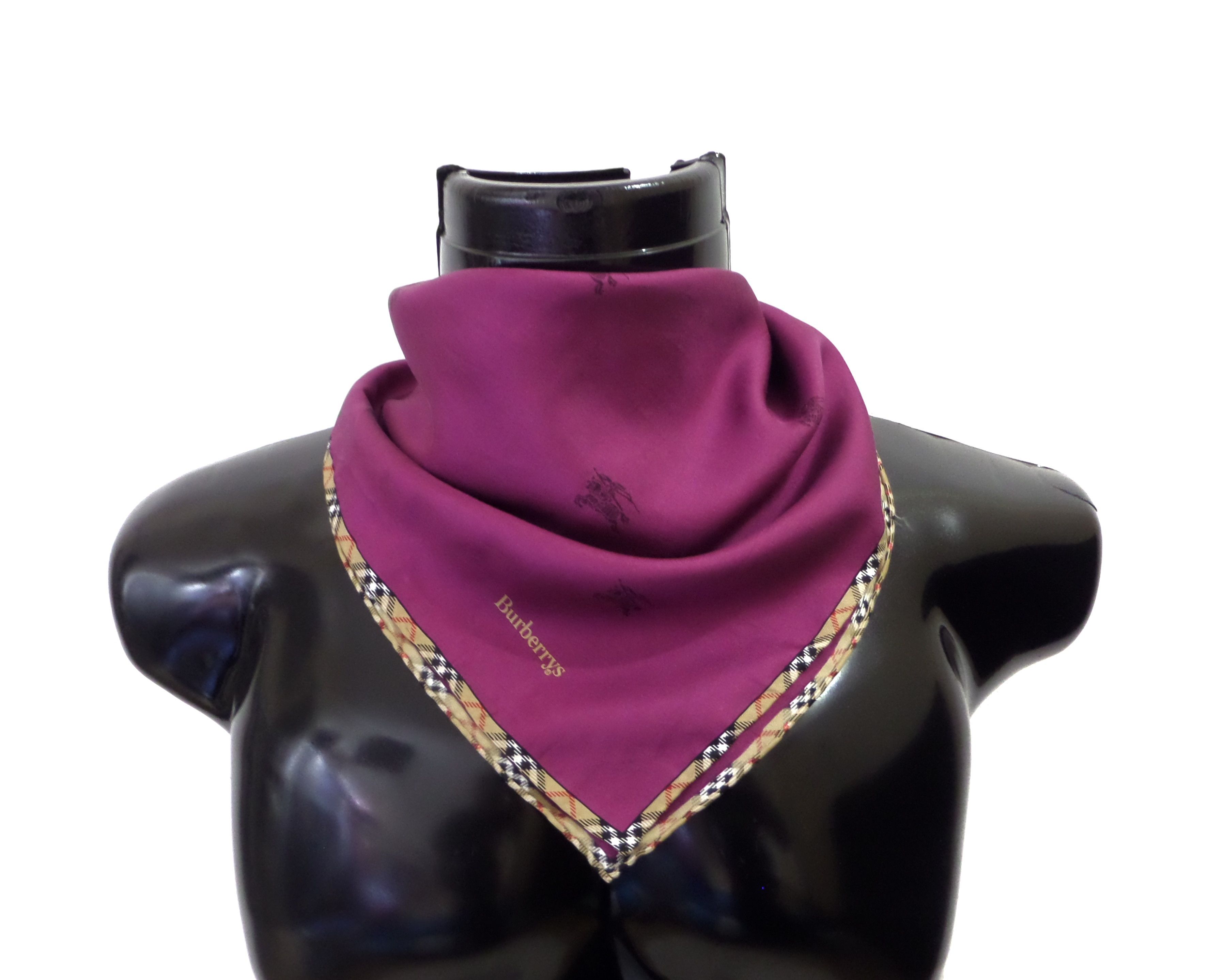 Burberry × Vintage Burberrys silk scarf / neckerchief Size ONE SIZE - 1 Thumbnail