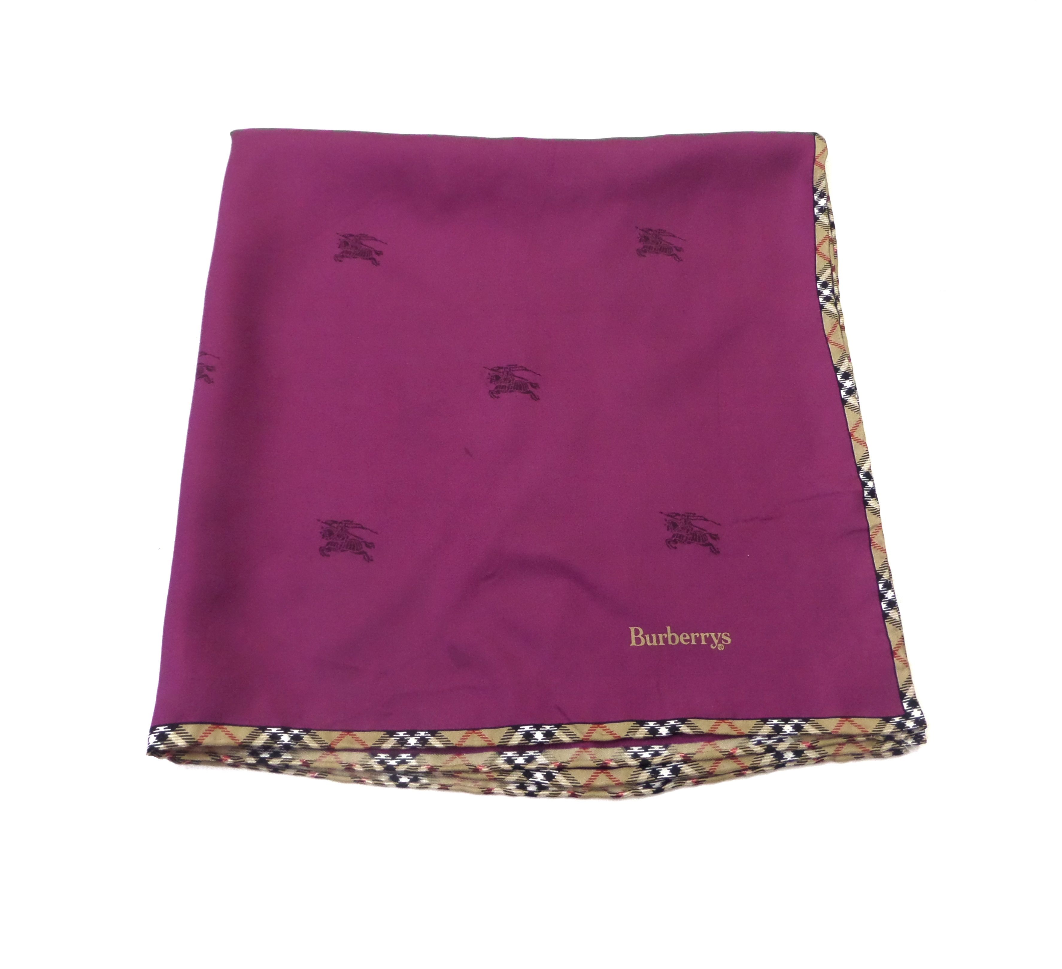 Burberry × Vintage Burberrys silk scarf / neckerchief Size ONE SIZE - 4 Thumbnail