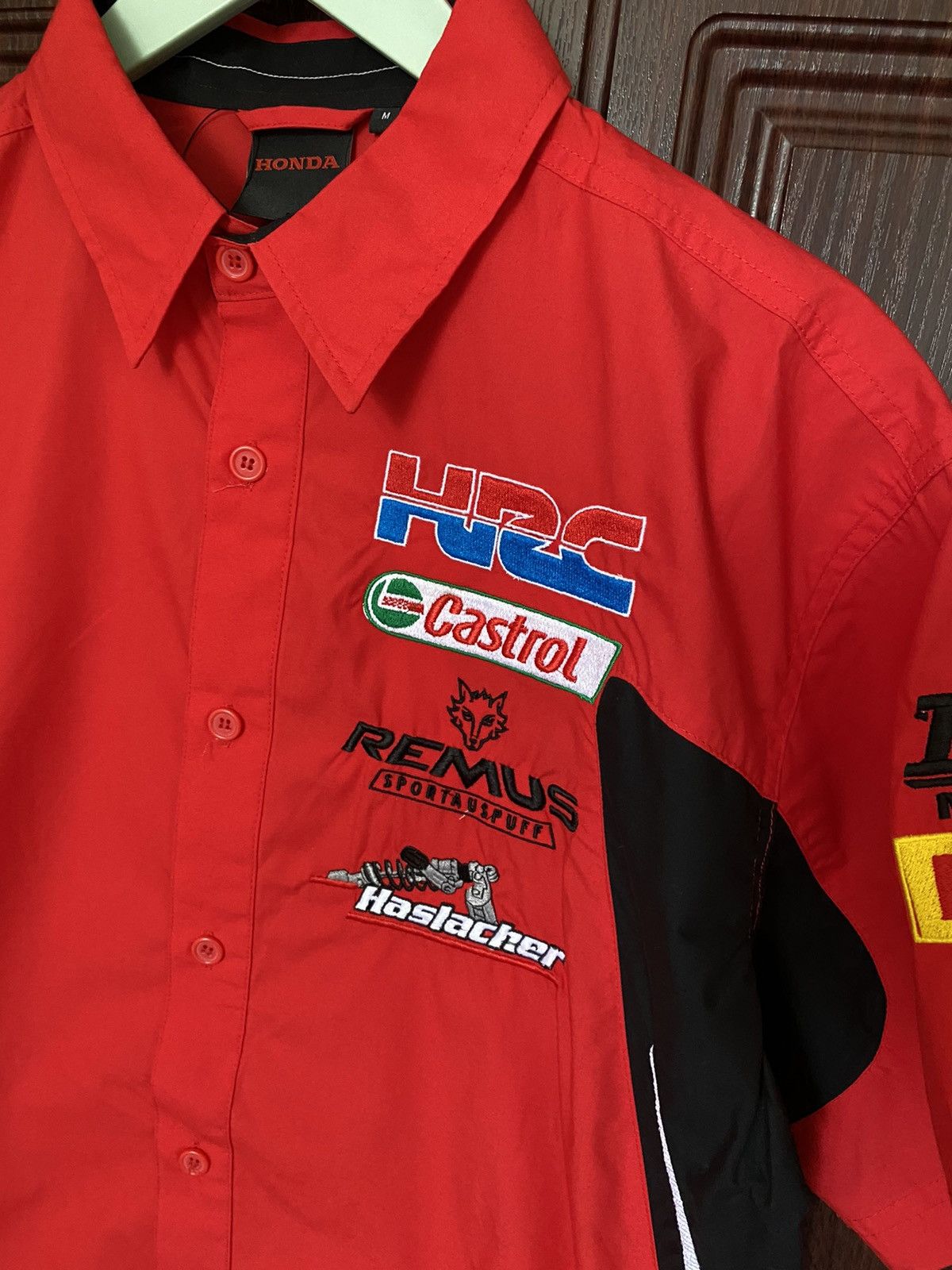 Honda Vintage Honda Castrol Button Up Shirt like Subaru Yamaha BMW Size US M / EU 48-50 / 2 - 2 Thumbnail