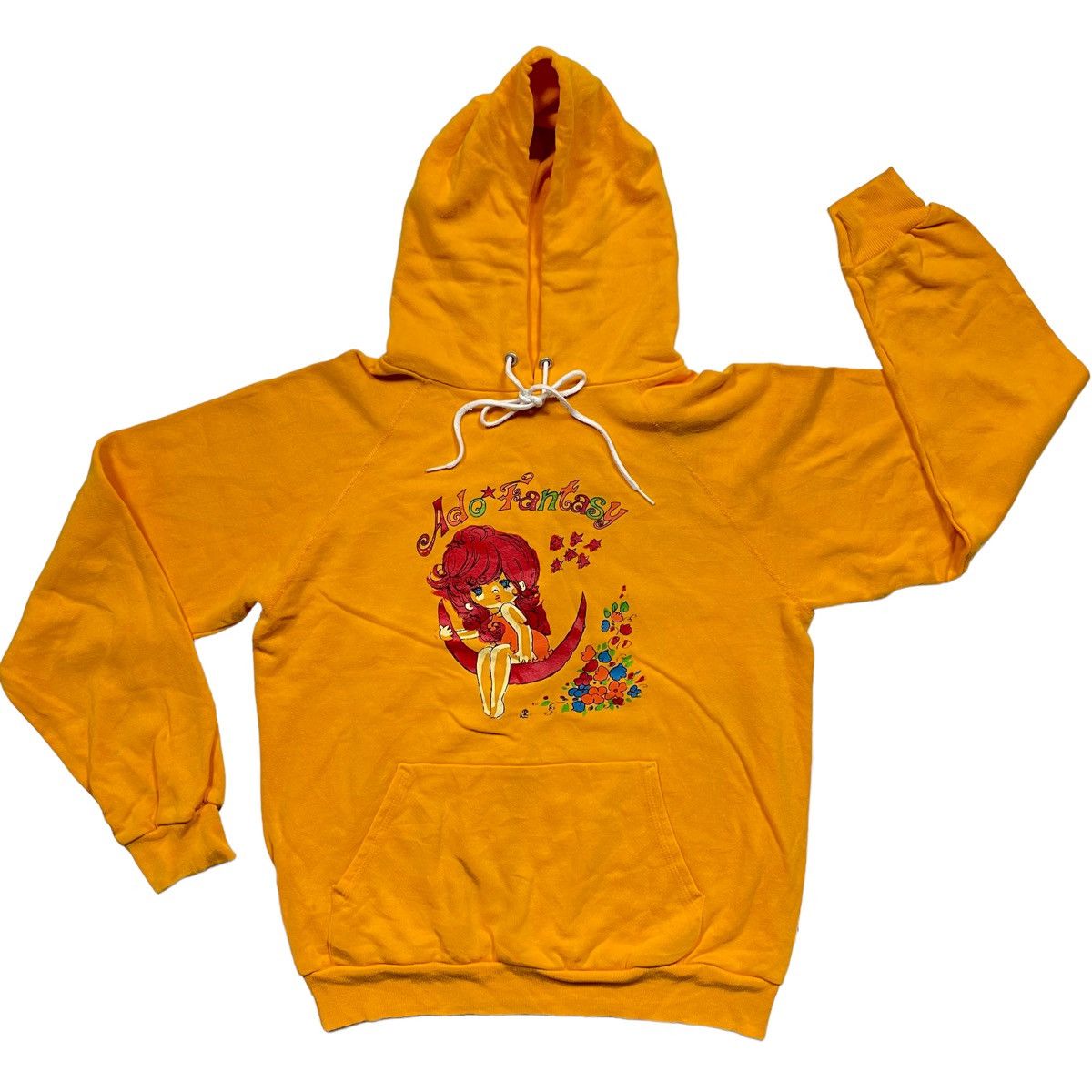 image of Anima x Art Vintage 90's Ado Fantasy By Ado Mizumori Shirt in Yellow, Men's (Size Large)