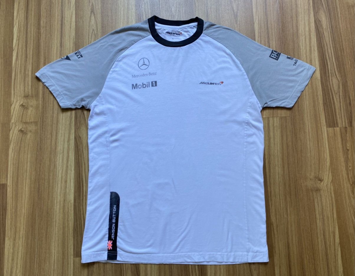 Mercedes-Benz Vintage Mercedes McLaren Jenson Button Pirelli F1 Shirt BMW Size US L / EU 52-54 / 3 - 1 Thumbnail