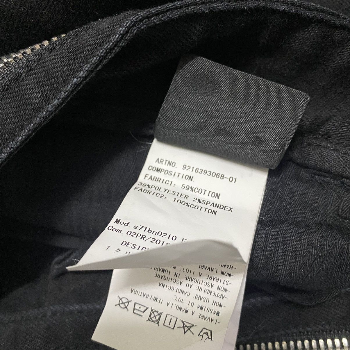 Marcelo Burlon Marcelo Burlon Black Denim Biker Jeans Undercover Size US 33 - 17 Thumbnail