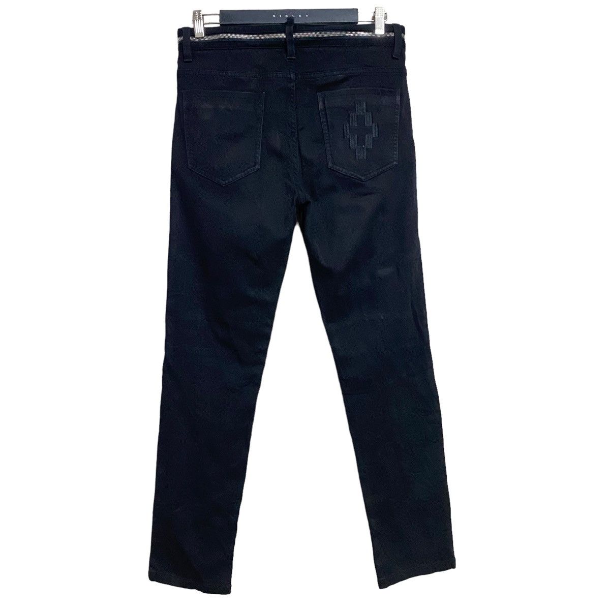 Marcelo Burlon Marcelo Burlon Black Denim Biker Jeans Undercover Size US 33 - 3 Thumbnail