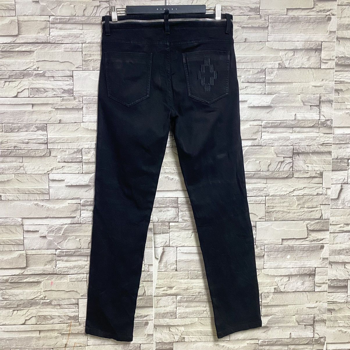 Marcelo Burlon Marcelo Burlon Black Denim Biker Jeans Undercover Size US 33 - 11 Thumbnail