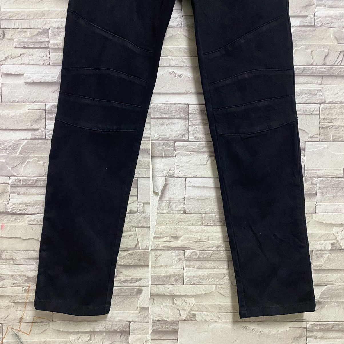 Marcelo Burlon Marcelo Burlon Black Denim Biker Jeans Undercover Size US 33 - 9 Thumbnail