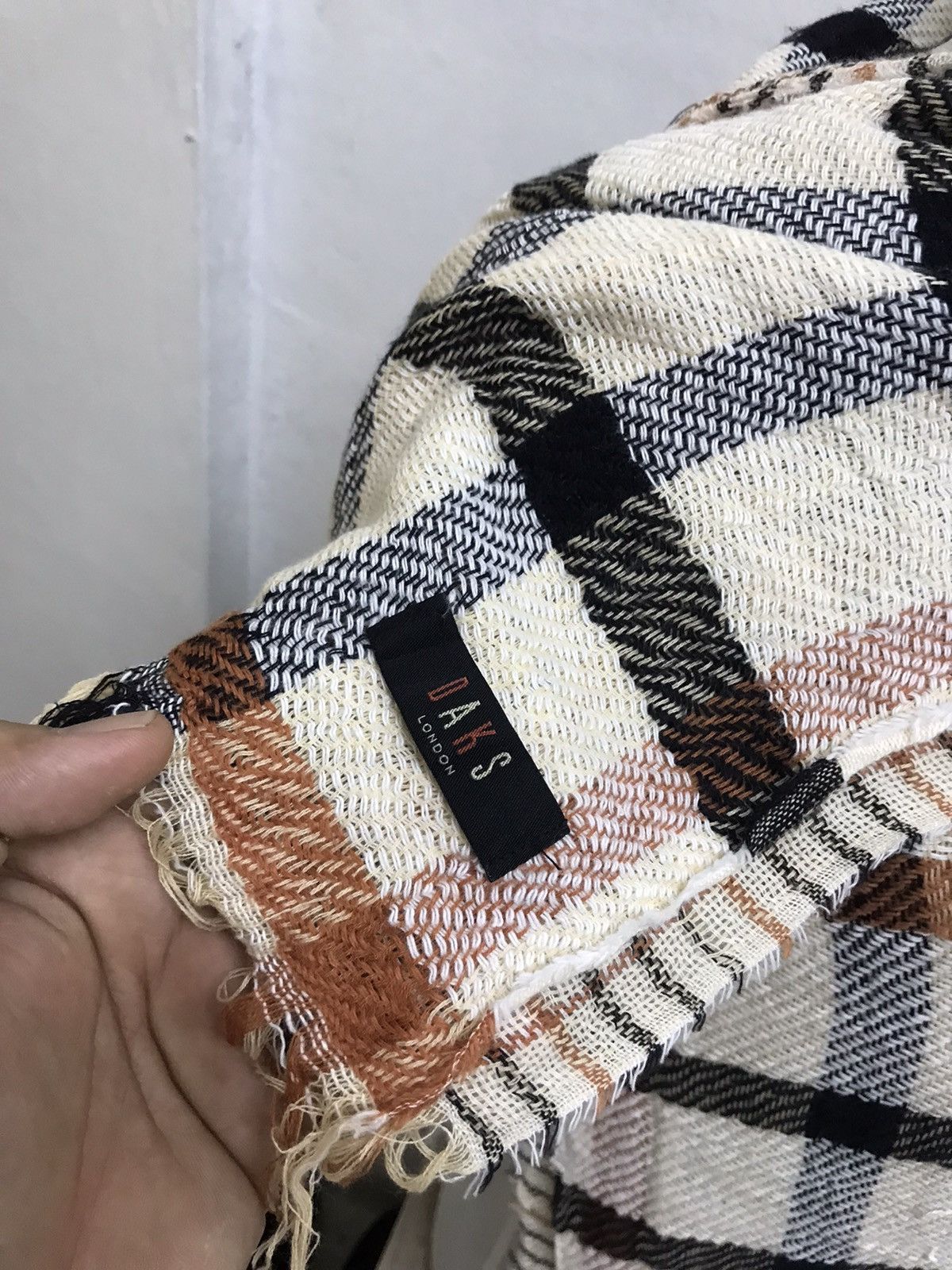Other Vtg Daks London Nova Check 2 in 1 Knit Scarf Like Burberry Size ONE SIZE - 13 Thumbnail