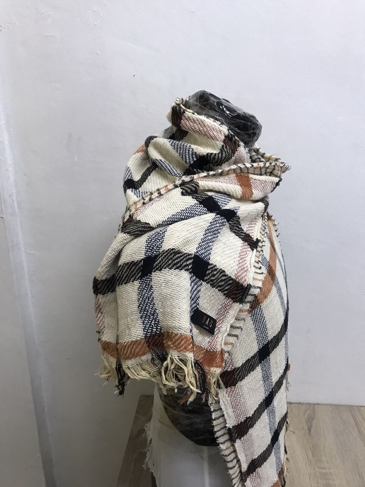 Other Vtg Daks London Nova Check 2 in 1 Knit Scarf Like Burberry Size ONE SIZE - 11 Thumbnail