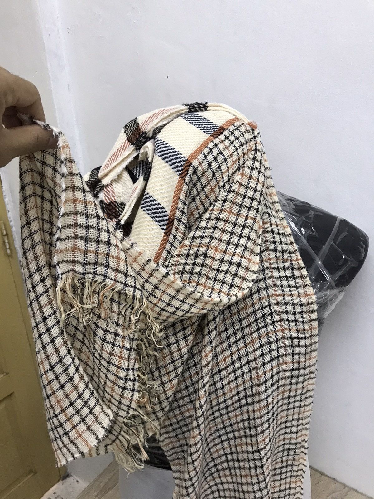 Other Vtg Daks London Nova Check 2 in 1 Knit Scarf Like Burberry Size ONE SIZE - 10 Thumbnail