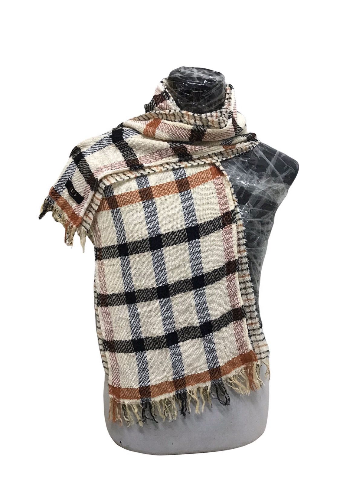 Other Vtg Daks London Nova Check 2 in 1 Knit Scarf Like Burberry Size ONE SIZE - 1 Thumbnail