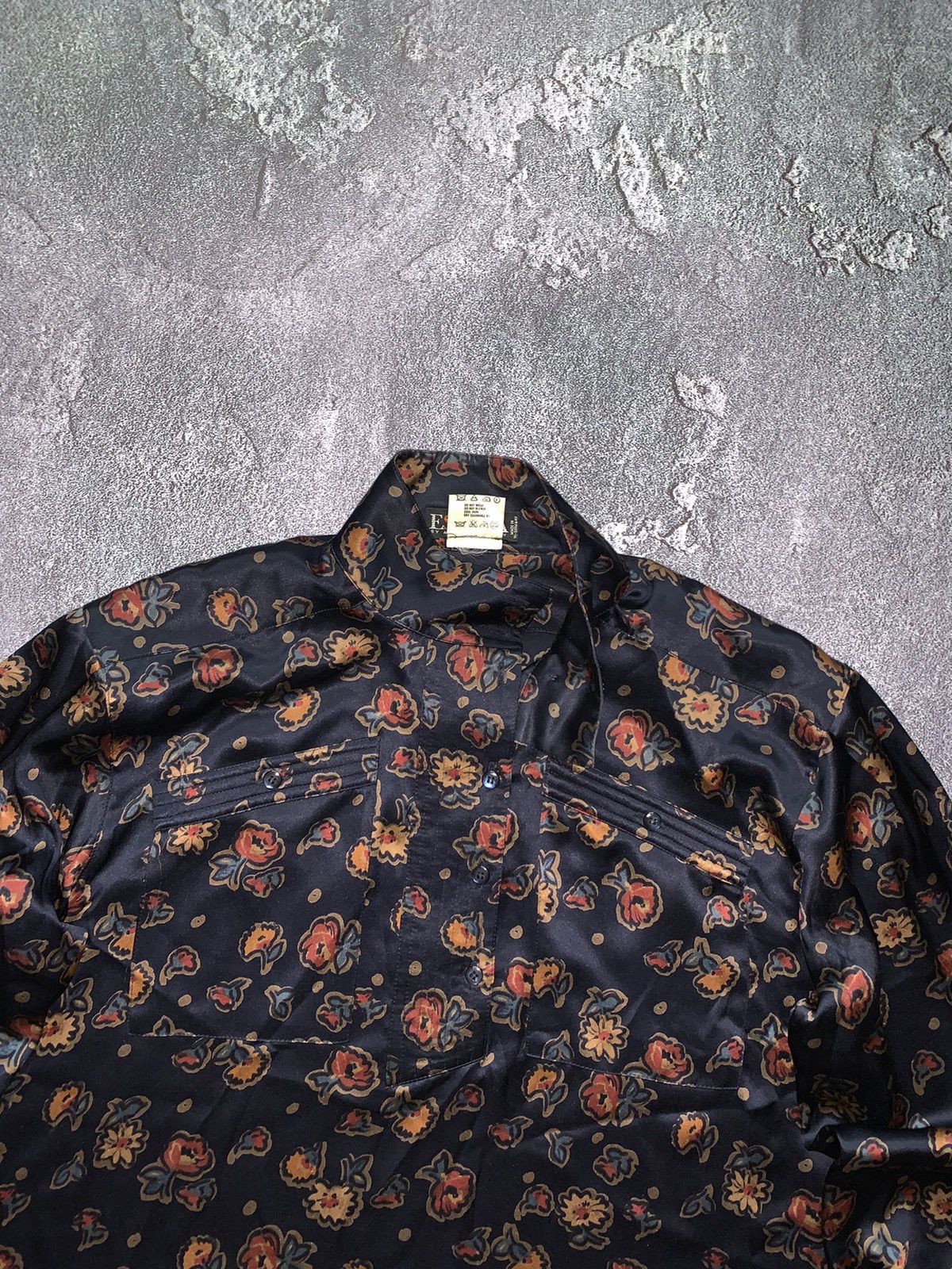 Escada × Escada Sport Escada 40 100% silk button up shirt blouse dress flowers 🌸 Size S / US 4 / IT 40 - 4 Thumbnail