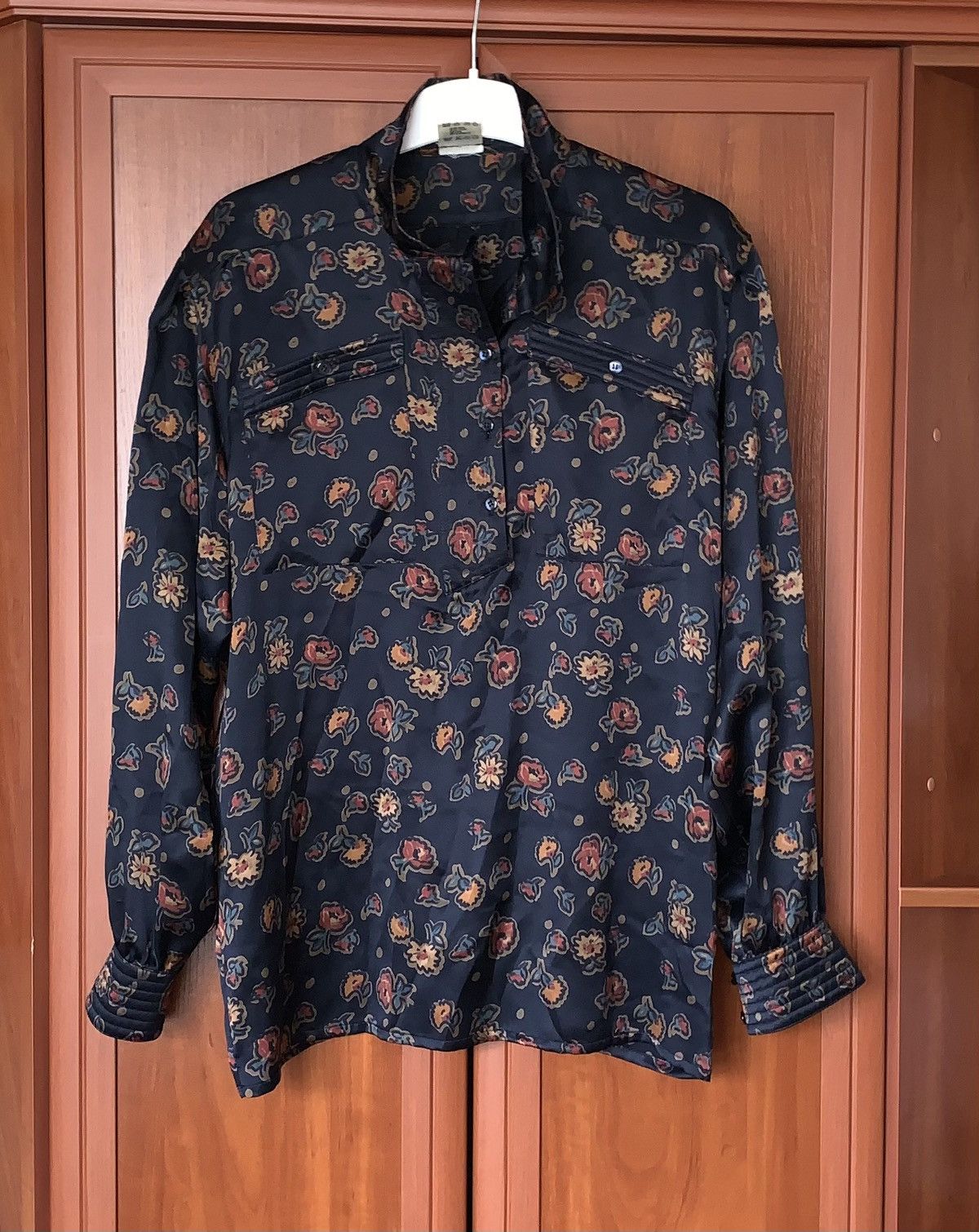 Escada × Escada Sport Escada 40 100% silk button up shirt blouse dress flowers 🌸 Size S / US 4 / IT 40 - 10 Thumbnail