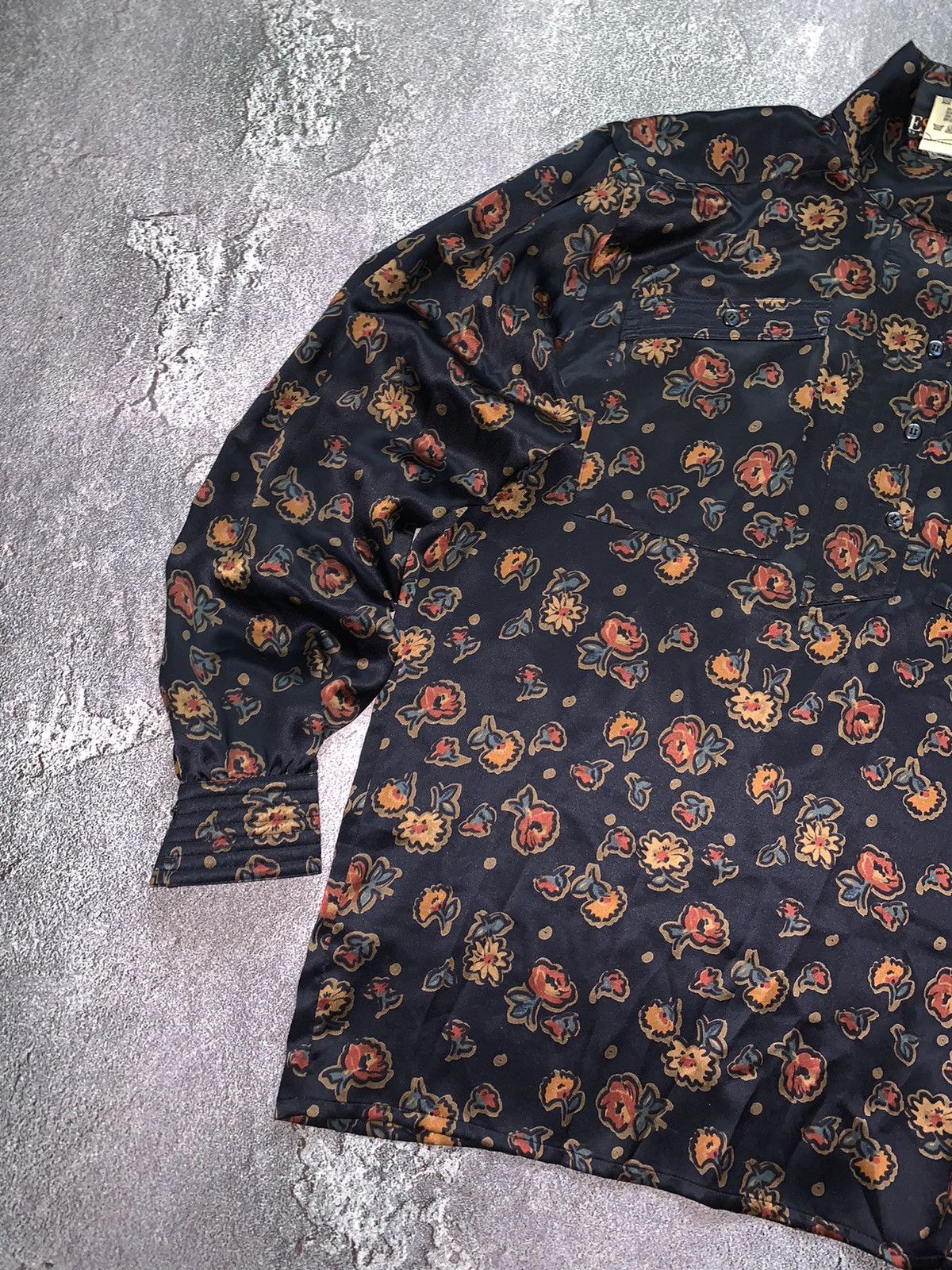 Escada × Escada Sport Escada 40 100% silk button up shirt blouse dress flowers 🌸 Size S / US 4 / IT 40 - 15 Thumbnail