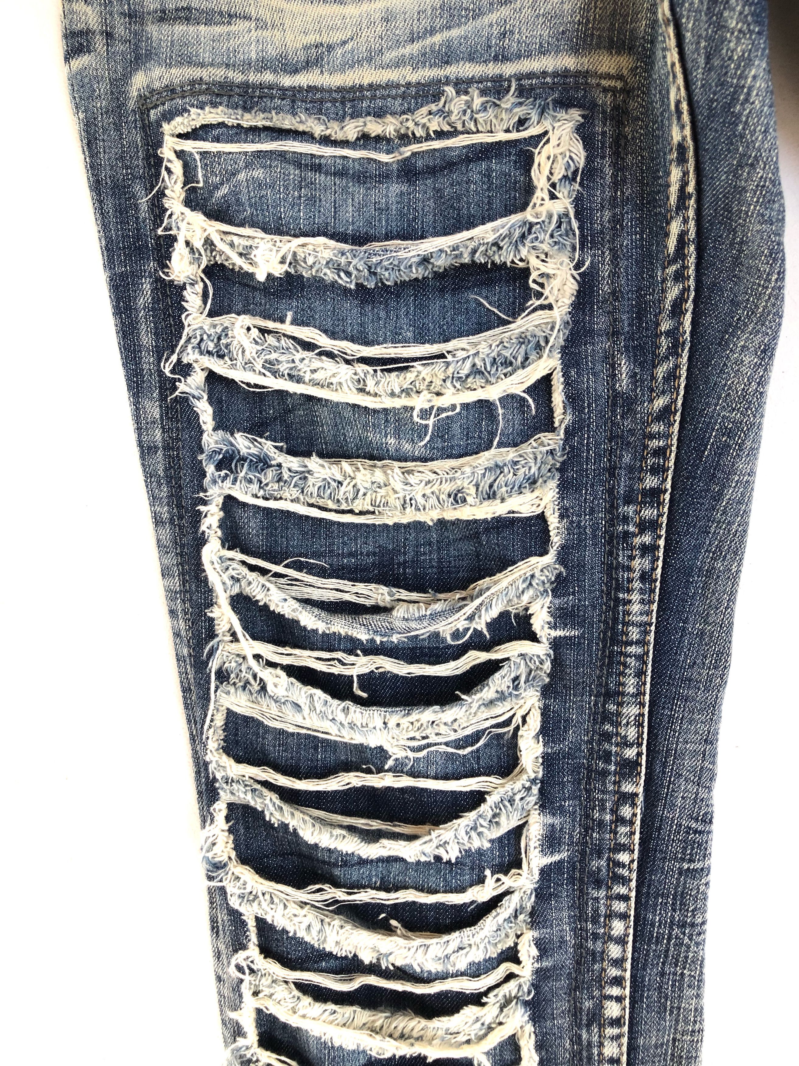 Japanese Brand RARE🔥VINTAGE EDGE RUPERT JAPAN DISTRESSED DESIGN JEANS Size US 32 / EU 48 - 9 Thumbnail