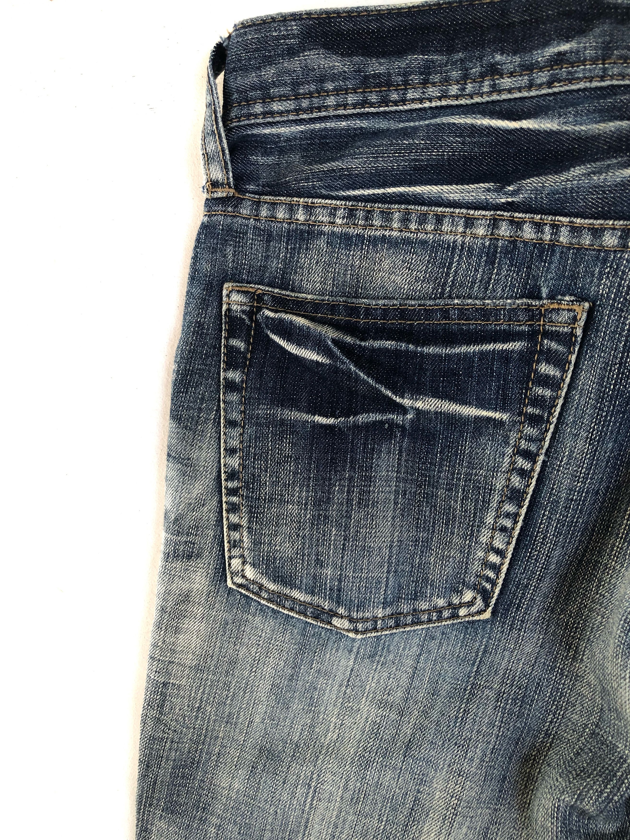 Japanese Brand RARE🔥VINTAGE EDGE RUPERT JAPAN DISTRESSED DESIGN JEANS Size US 32 / EU 48 - 14 Thumbnail