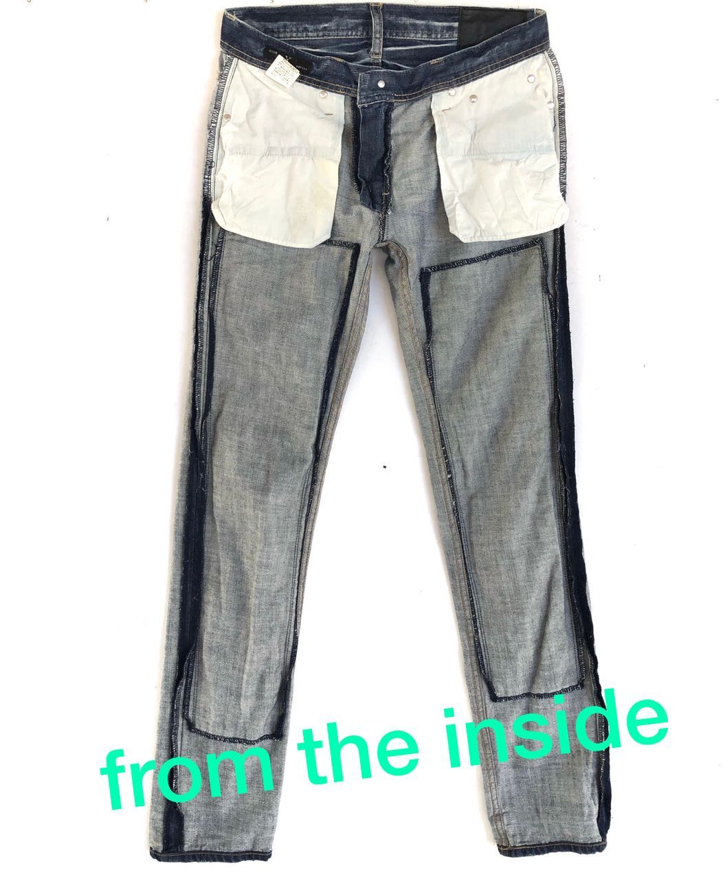 Japanese Brand RARE🔥VINTAGE EDGE RUPERT JAPAN DISTRESSED DESIGN JEANS Size US 32 / EU 48 - 4 Thumbnail