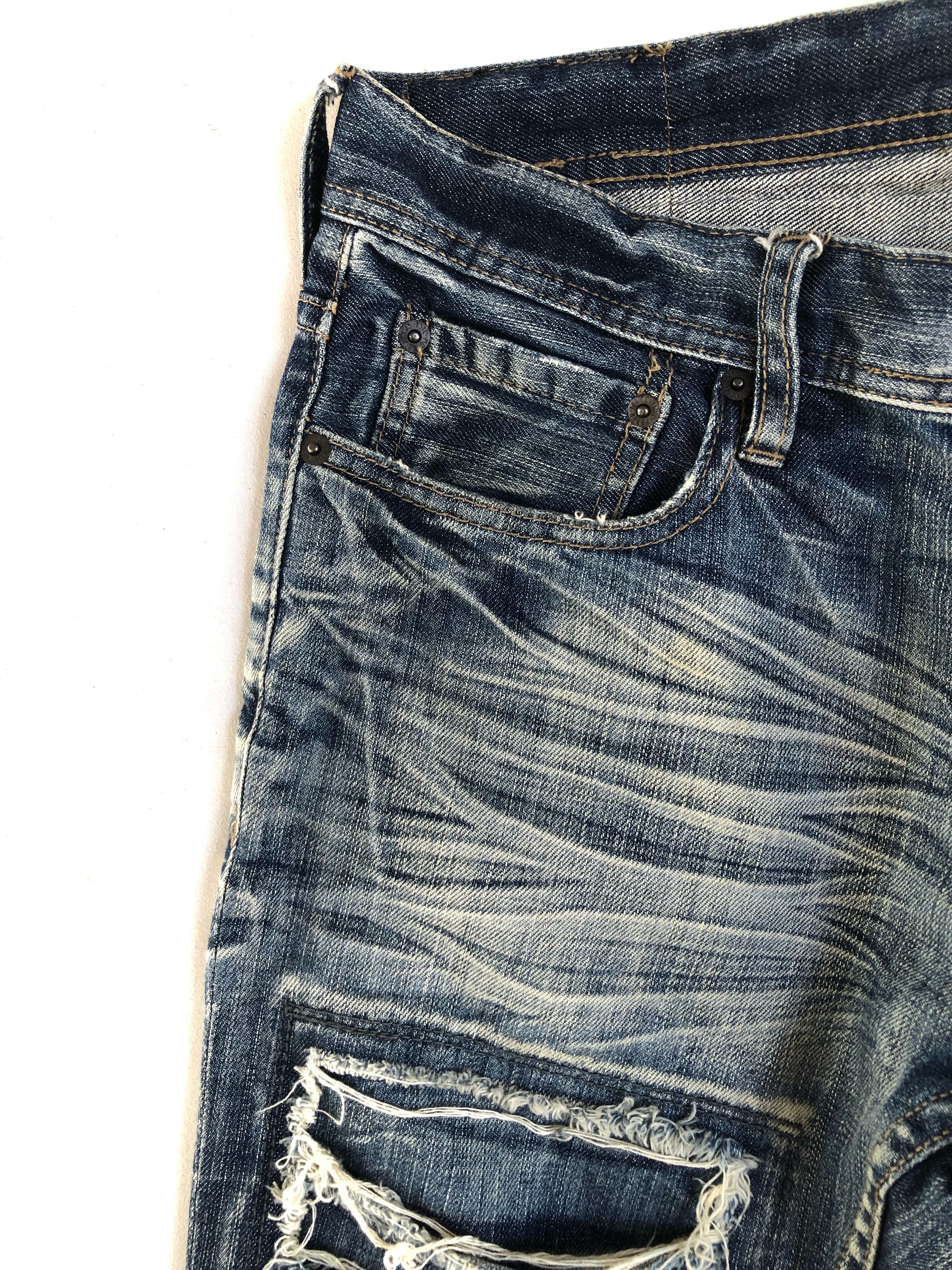 Japanese Brand RARE🔥VINTAGE EDGE RUPERT JAPAN DISTRESSED DESIGN JEANS Size US 32 / EU 48 - 11 Thumbnail