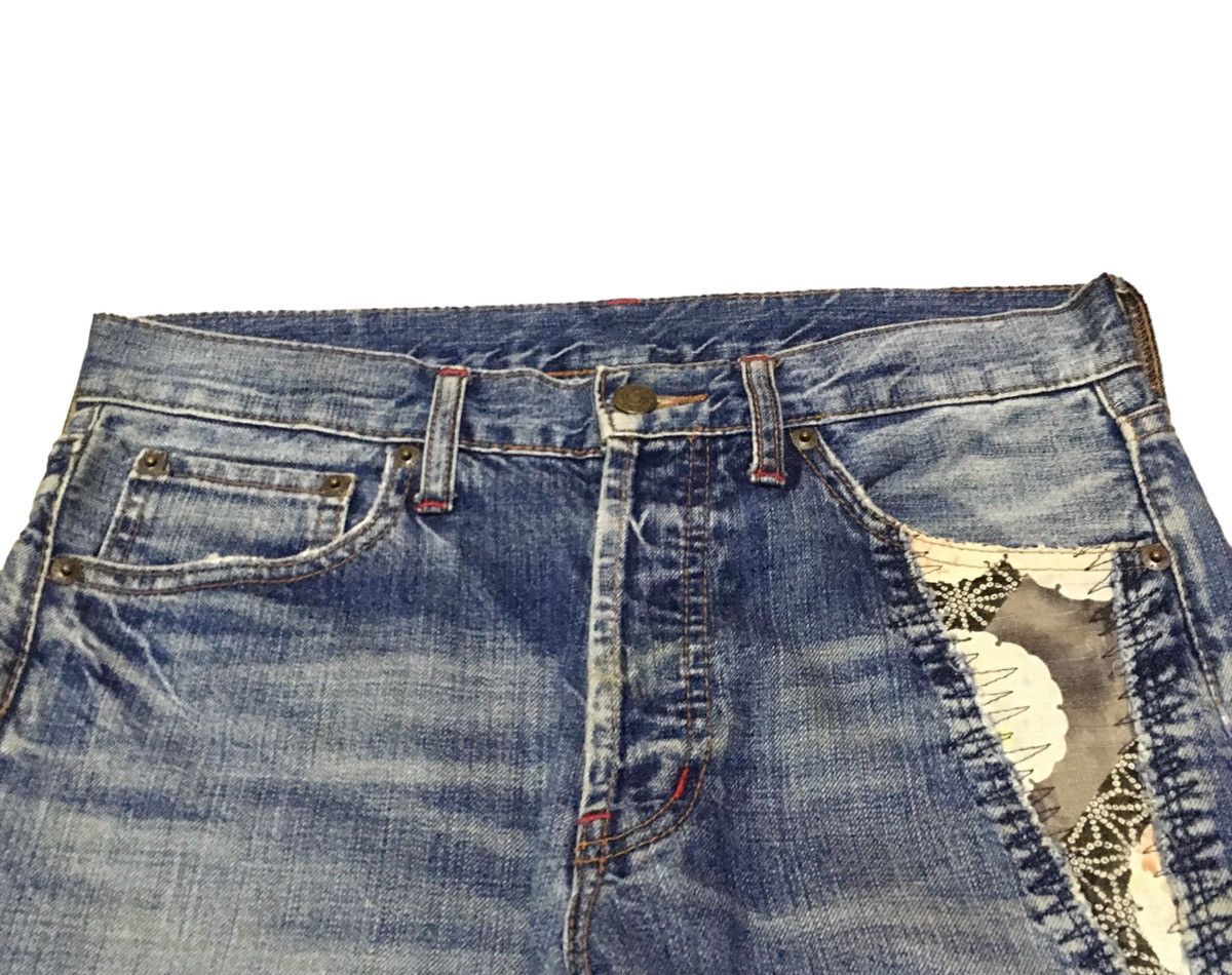 Japanese Brand × Takeo Kikuchi Rare Design Vintage Takeo Kikuchi Distressed Jeans 1990s Size US 32 / EU 48 - 3 Thumbnail