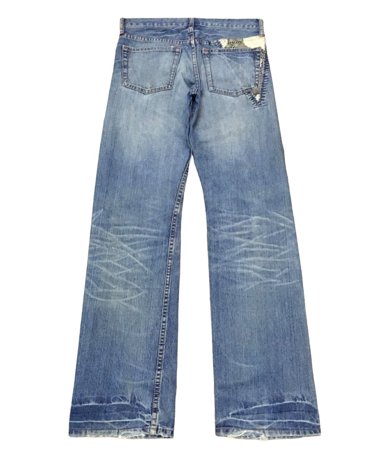 Japanese Brand × Takeo Kikuchi Rare Design Vintage Takeo Kikuchi Distressed Jeans 1990s Size US 32 / EU 48 - 2 Thumbnail