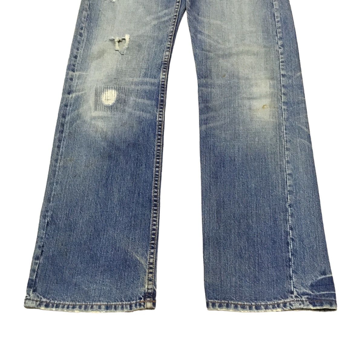Japanese Brand × Takeo Kikuchi Rare Design Vintage Takeo Kikuchi Distressed Jeans 1990s Size US 32 / EU 48 - 5 Thumbnail
