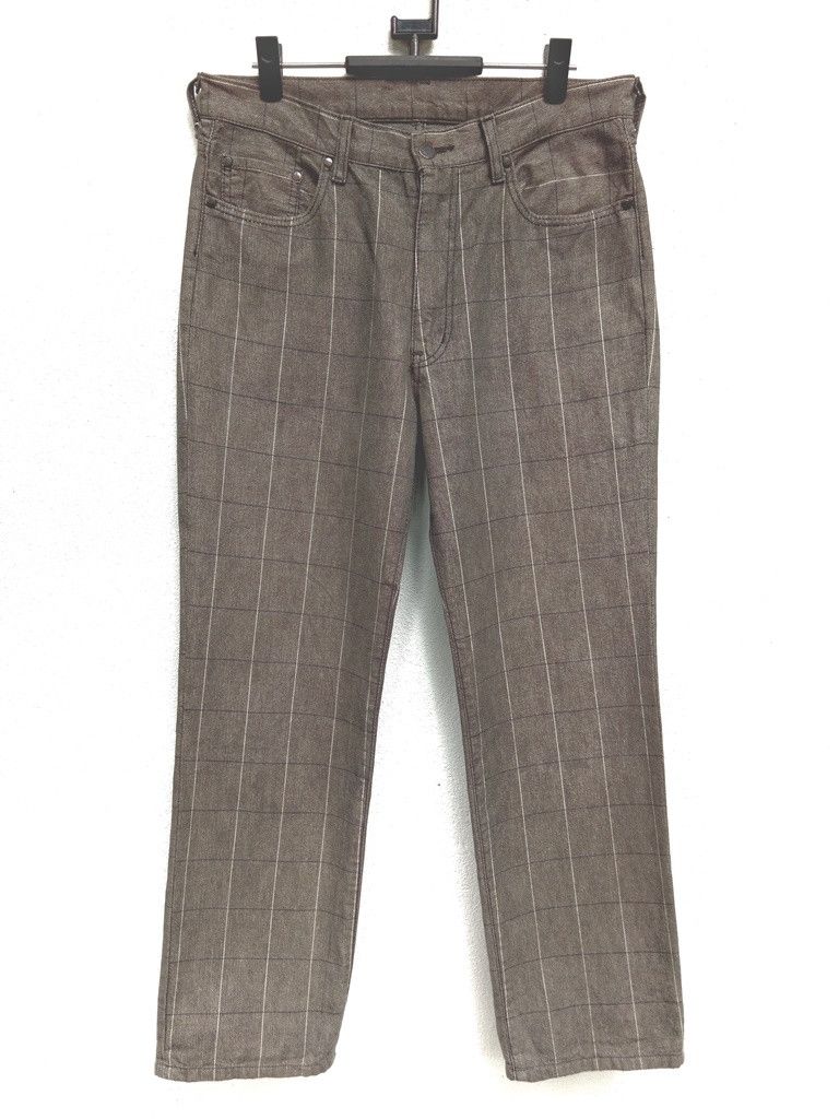ABAHOUSE 🔥🔥🔥Abahouse Checker Plaid Pants Rare Design Size US 33 - 2 Thumbnail