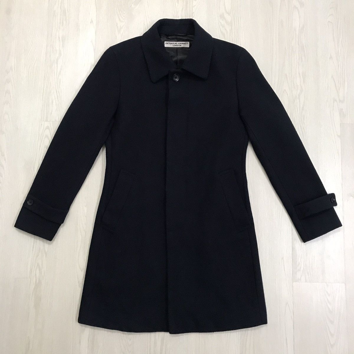 Katharine Hamnett London Katharine Hamnett Wool Trench Coat Size S / US 4 / IT 40 - 1 Thumbnail
