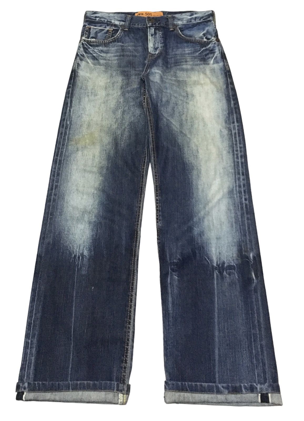 Edwin × Vintage Rare Design Vintage Edwin 505 Selvedge Jeans 1990s Size US 30 / EU 46 - 1 Thumbnail