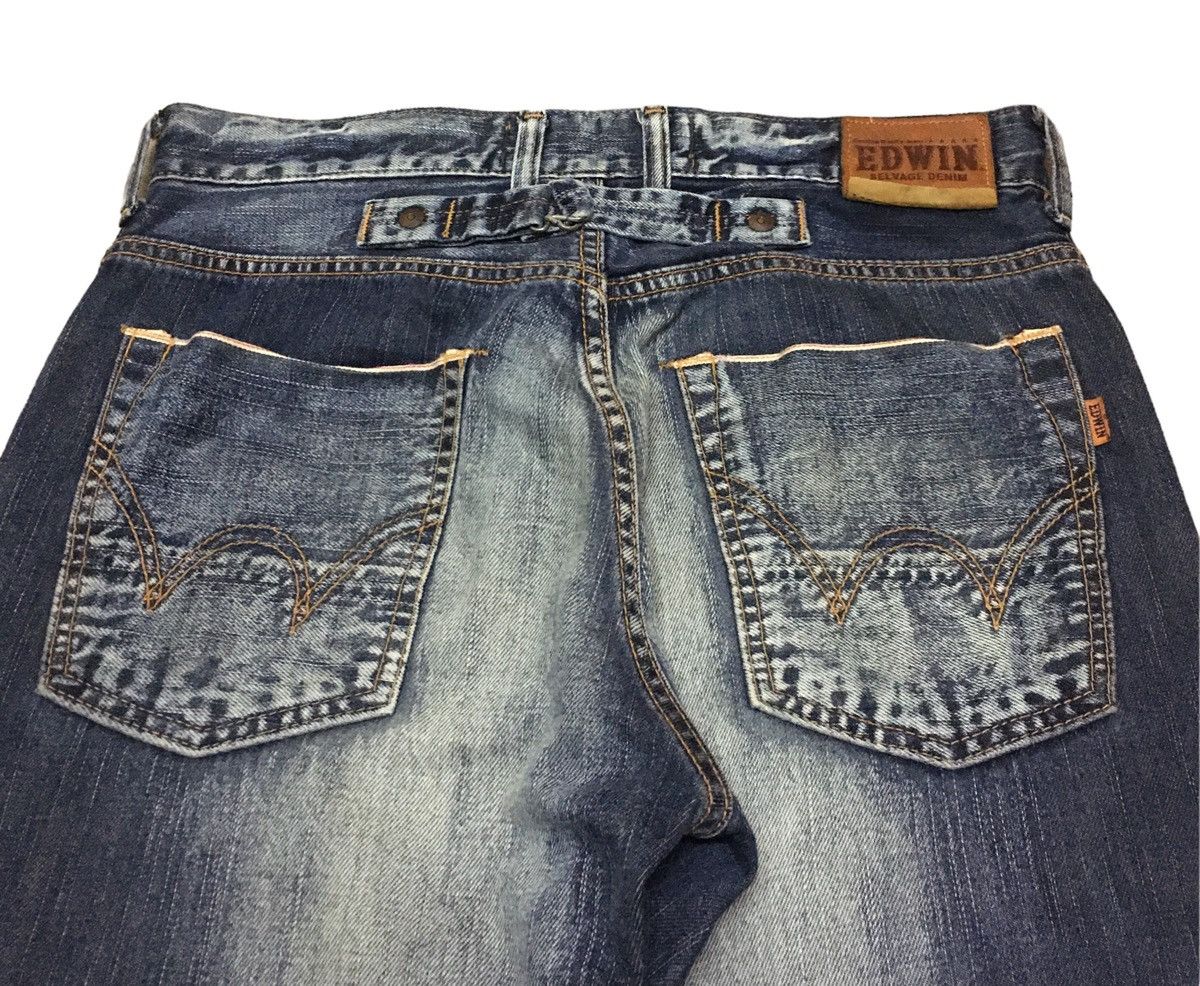 Edwin × Vintage Rare Design Vintage Edwin 505 Selvedge Jeans 1990s Size US 30 / EU 46 - 4 Thumbnail
