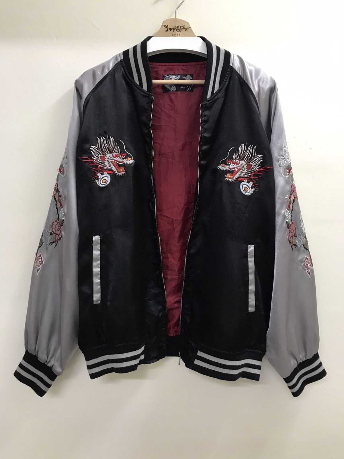 Japanese Brand × Vintage Vintage Dragon Japanese Sukajan Jacket Embroidery Size US XL / EU 56 / 4 - 6 Thumbnail