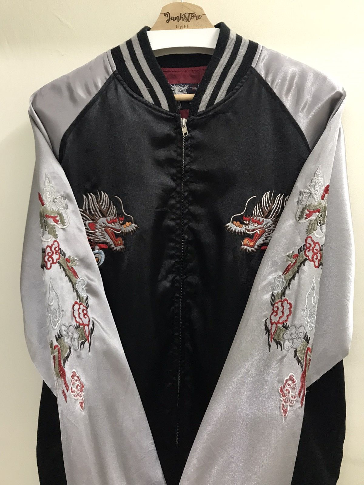 Japanese Brand × Vintage Vintage Dragon Japanese Sukajan Jacket Embroidery Size US XL / EU 56 / 4 - 3 Thumbnail