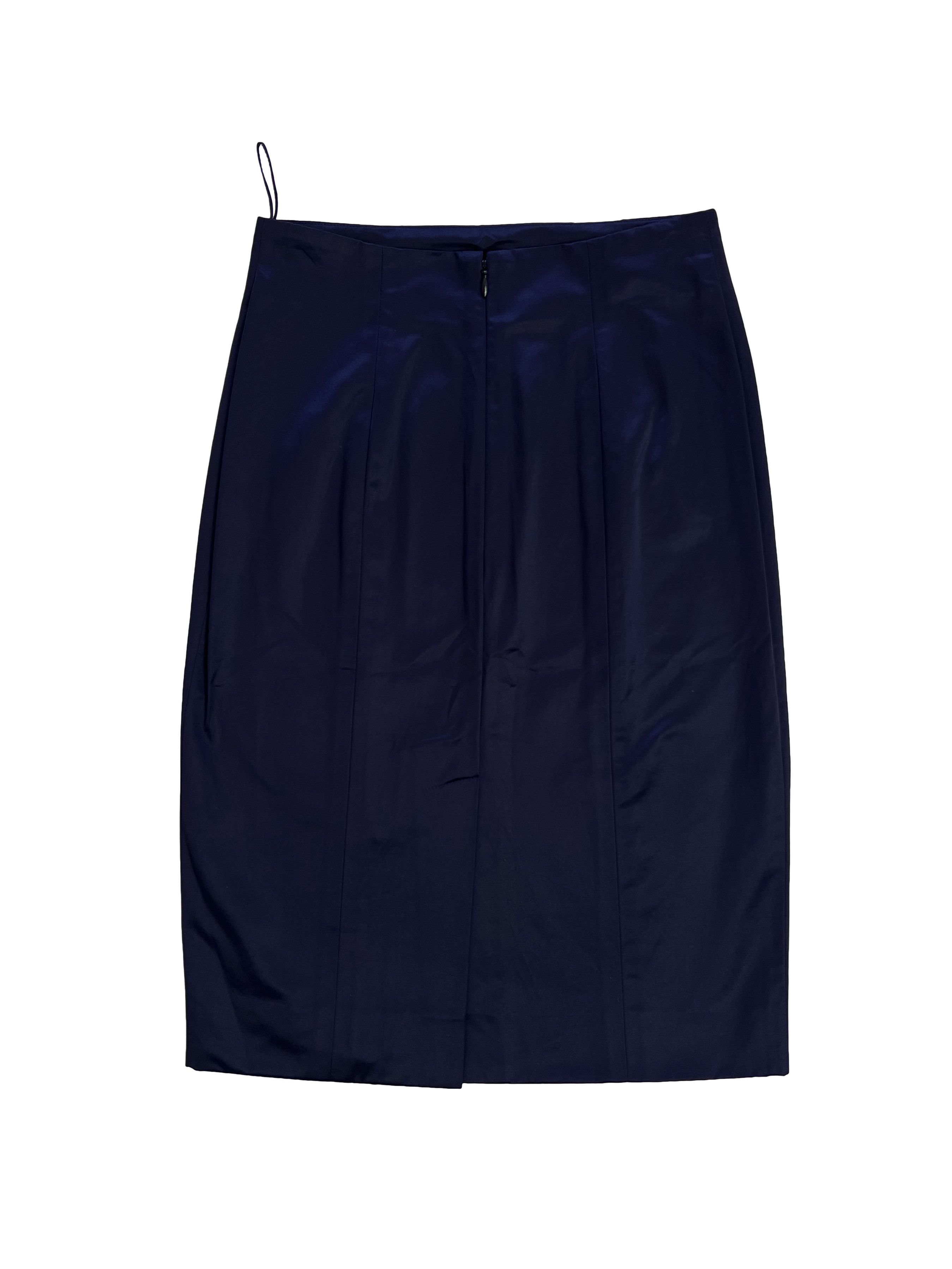 Yves Saint Laurent ⚡️QUICK SALE⚡️2009 Yves Saint Laurent Blue Skirt Size 26" / US 2 / IT 38 - 2 Thumbnail