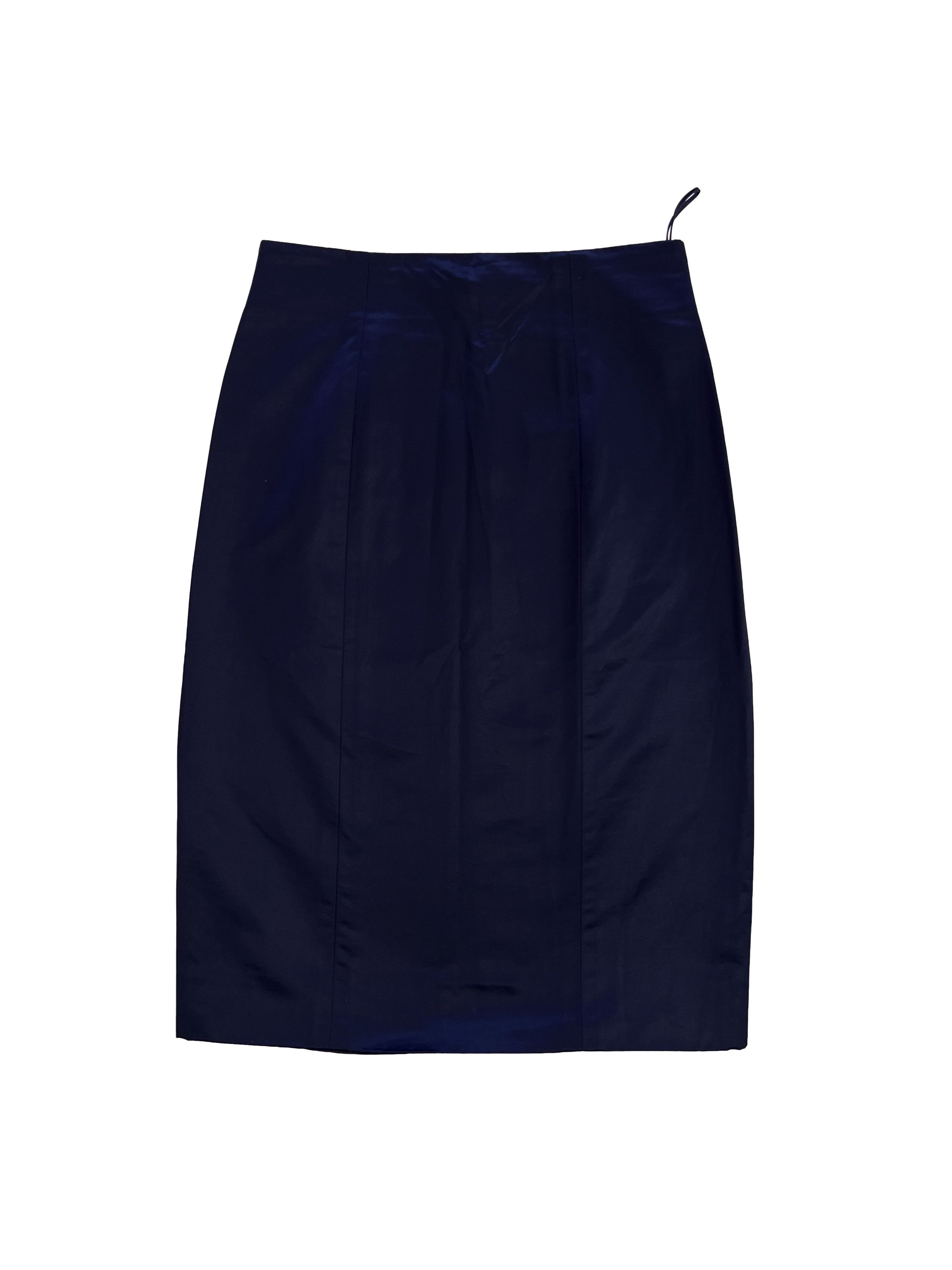 Yves Saint Laurent ⚡️QUICK SALE⚡️2009 Yves Saint Laurent Blue Skirt Size 26" / US 2 / IT 38 - 1 Thumbnail