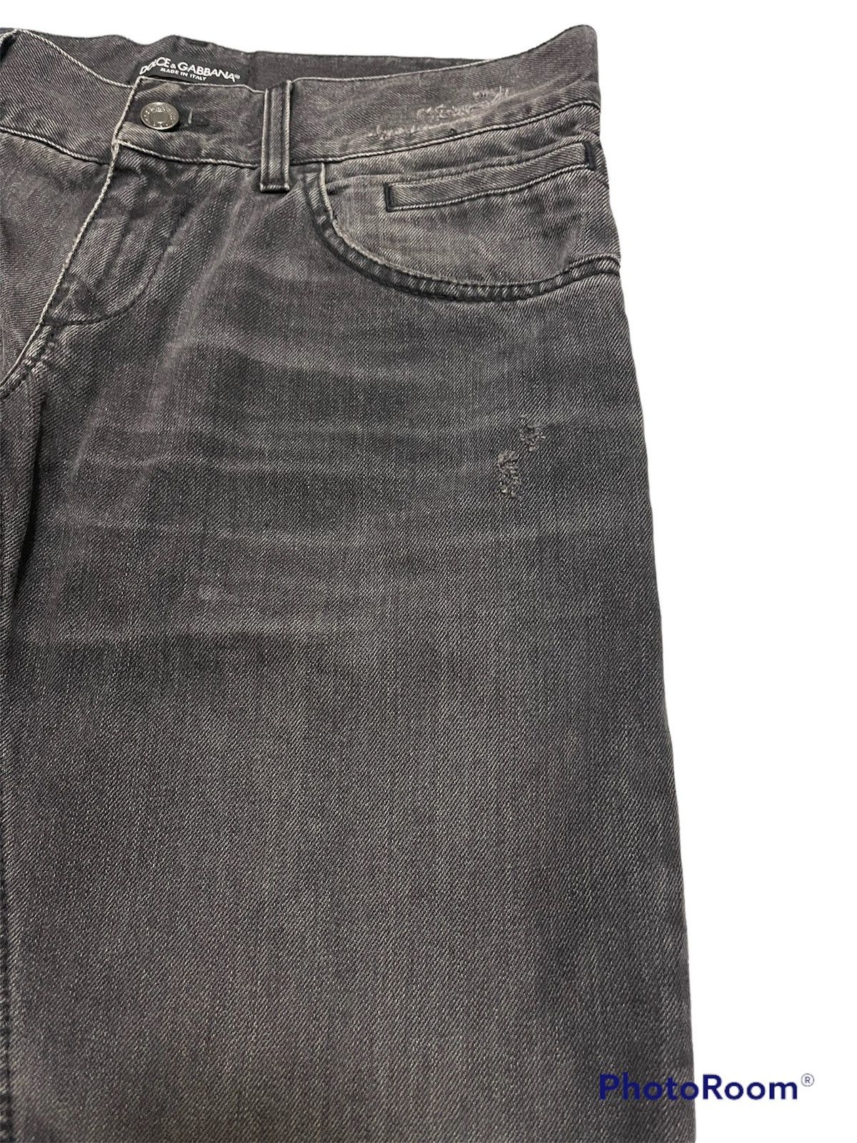 Dolce & Gabbana DOLCE & GABBANA DISTRESSED BLACK JEANS DENIM Size US 32 / EU 48 - 13 Thumbnail