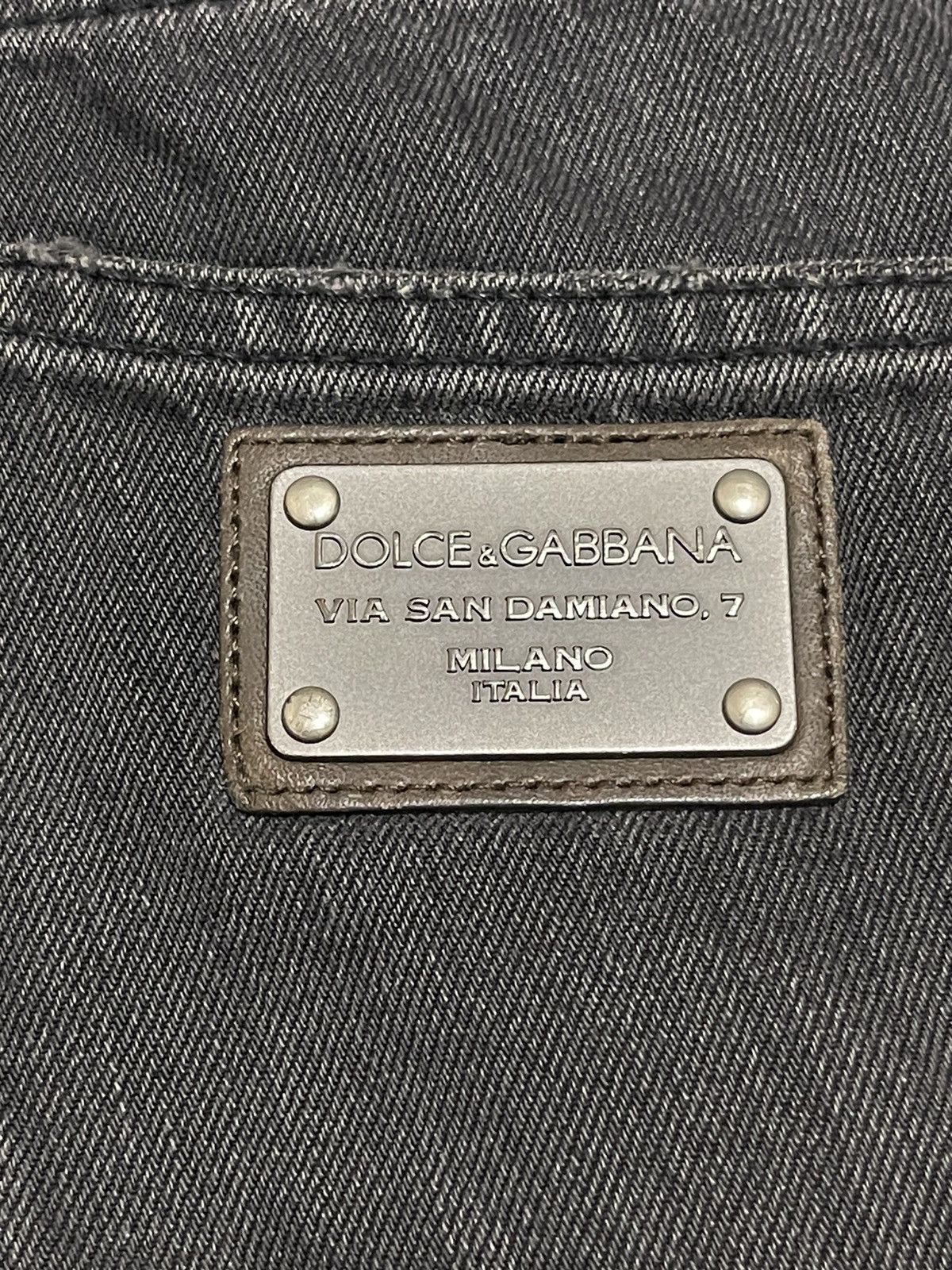 Dolce & Gabbana DOLCE & GABBANA DISTRESSED BLACK JEANS DENIM Size US 32 / EU 48 - 10 Thumbnail