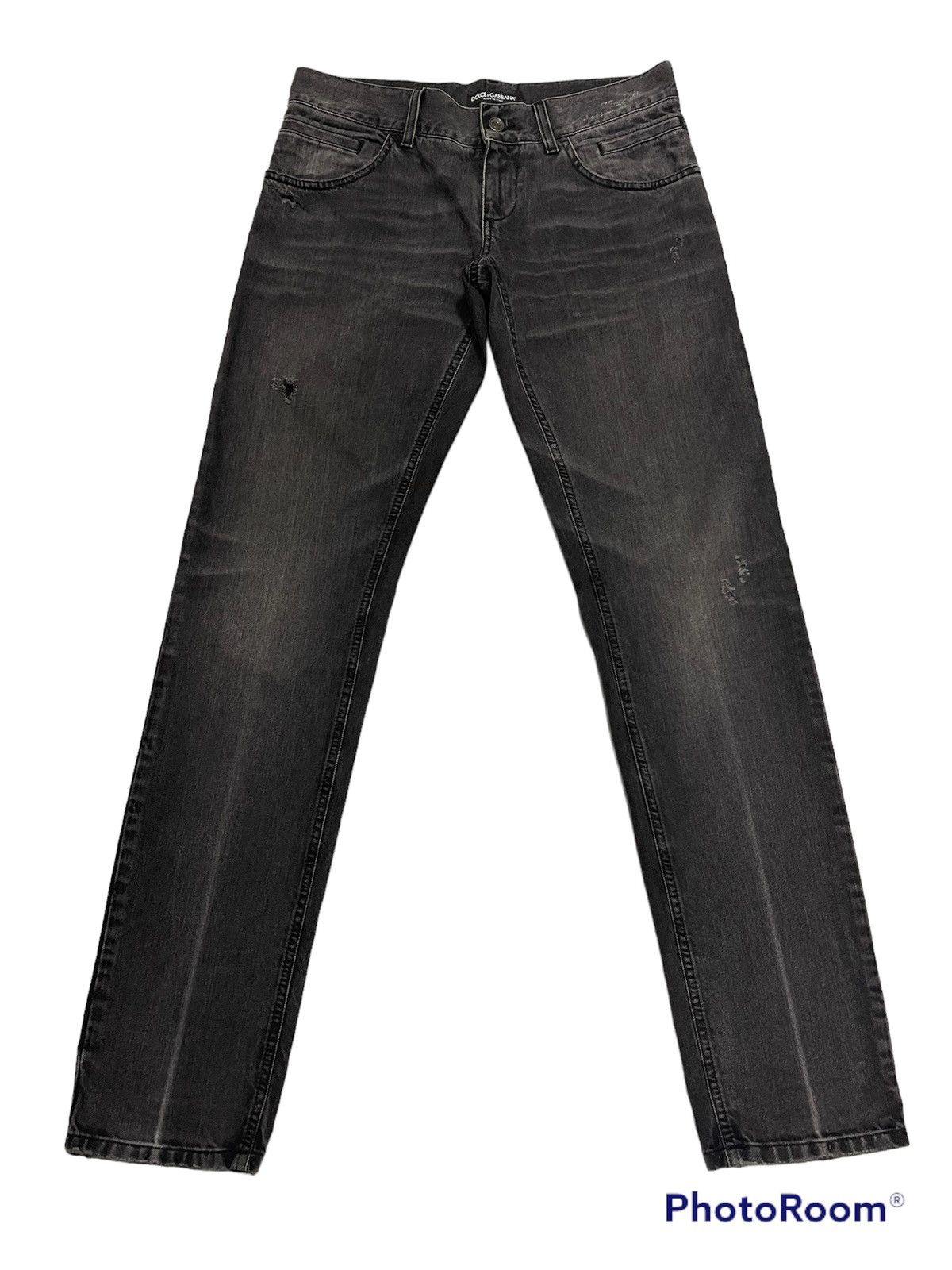 Dolce & Gabbana DOLCE & GABBANA DISTRESSED BLACK JEANS DENIM Size US 32 / EU 48 - 1 Thumbnail
