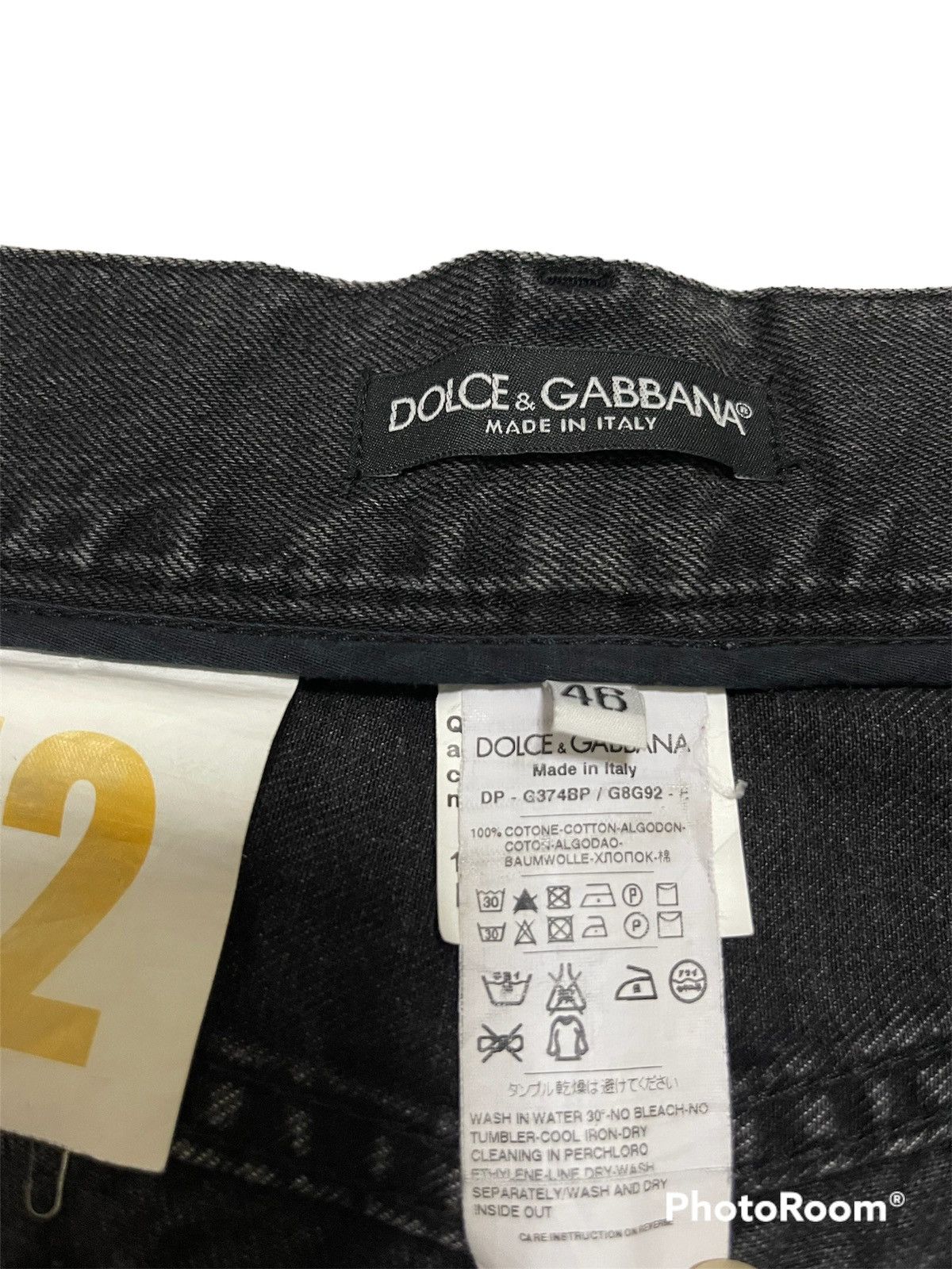 Dolce & Gabbana DOLCE & GABBANA DISTRESSED BLACK JEANS DENIM Size US 32 / EU 48 - 5 Thumbnail