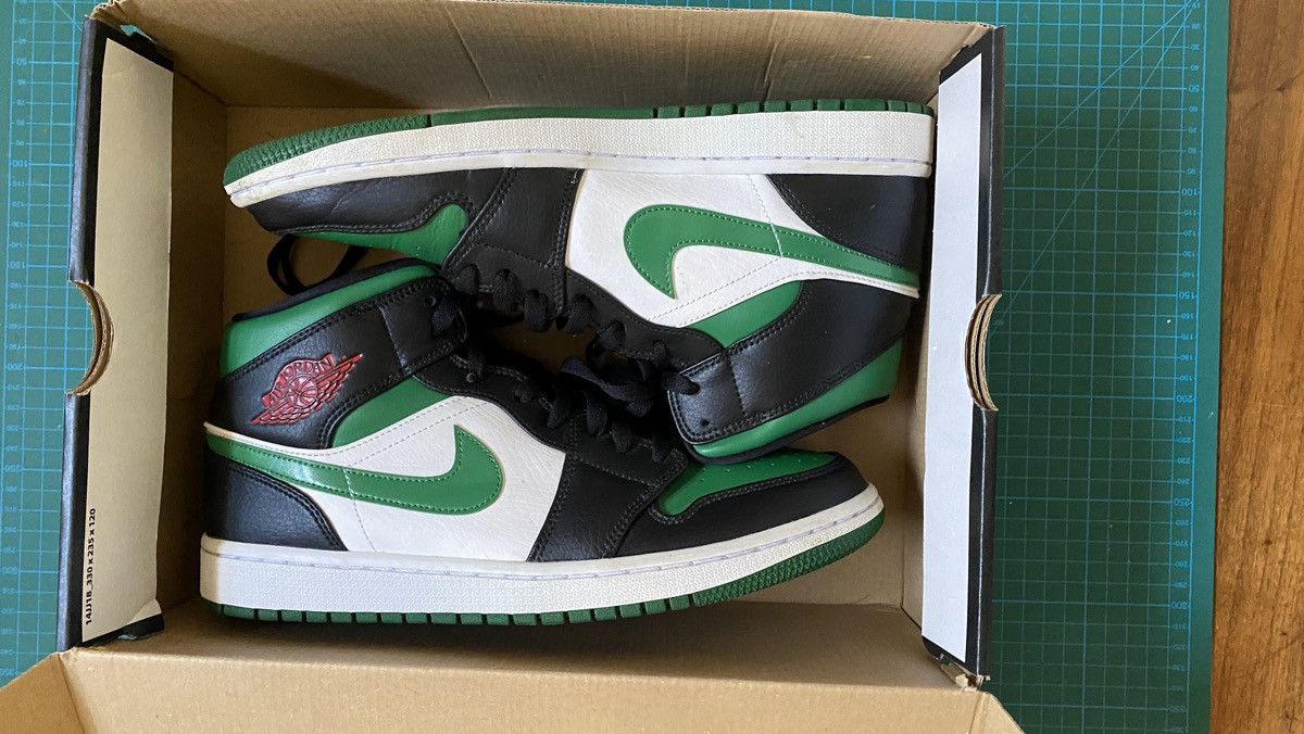 Air 1 Jordan Mid Green Toe