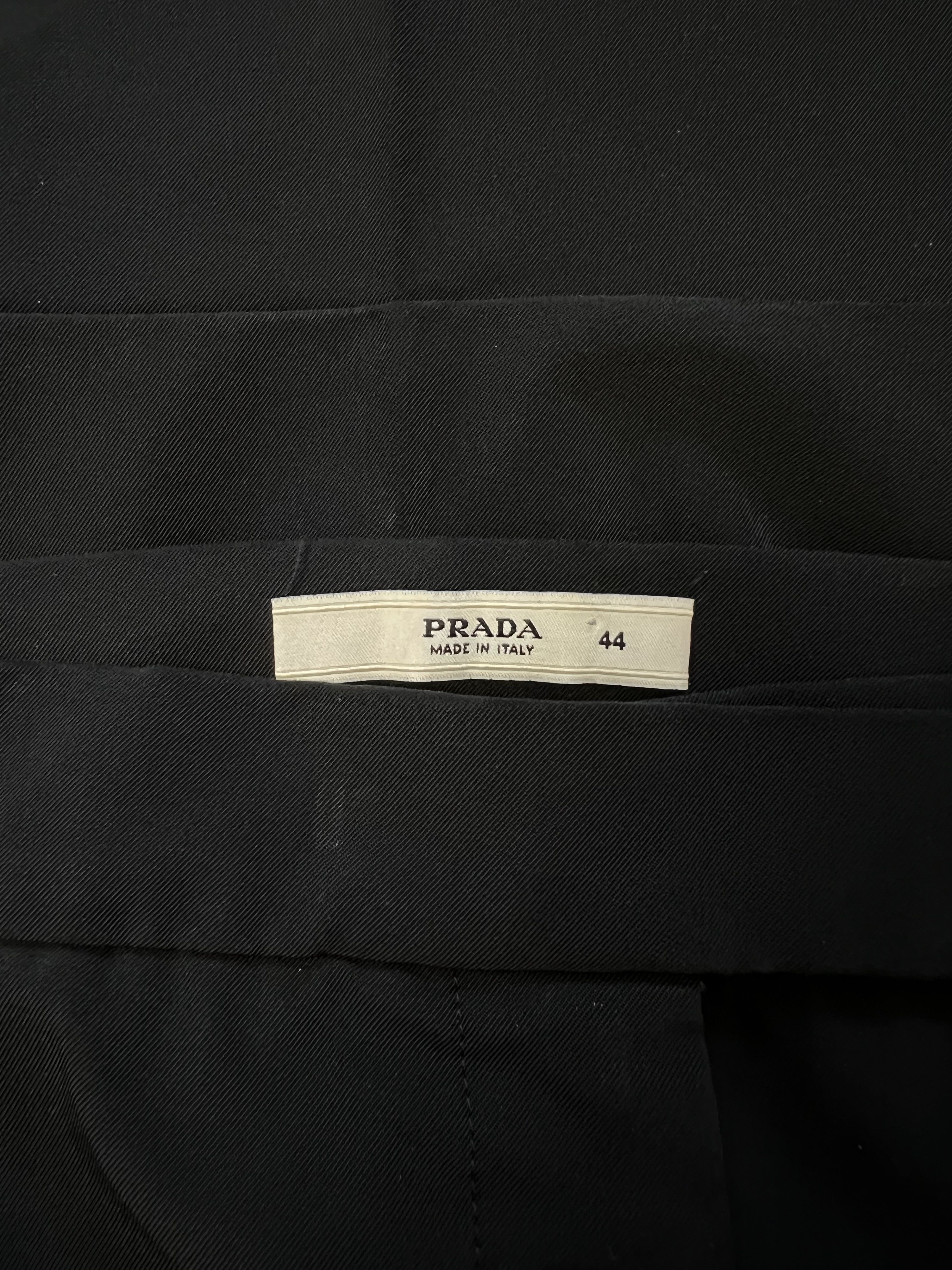 Prada ⚡️QUICK SALE⚡️Prada Black Nylon Pants Trousers Size 30" / US 8 / IT 44 - 3 Thumbnail