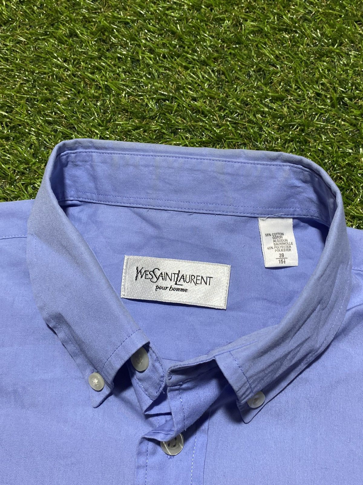 Yves Saint Laurent Vintage Yves Saint Laurent YSL shirt luxury style size L Size US L / EU 52-54 / 3 - 3 Thumbnail
