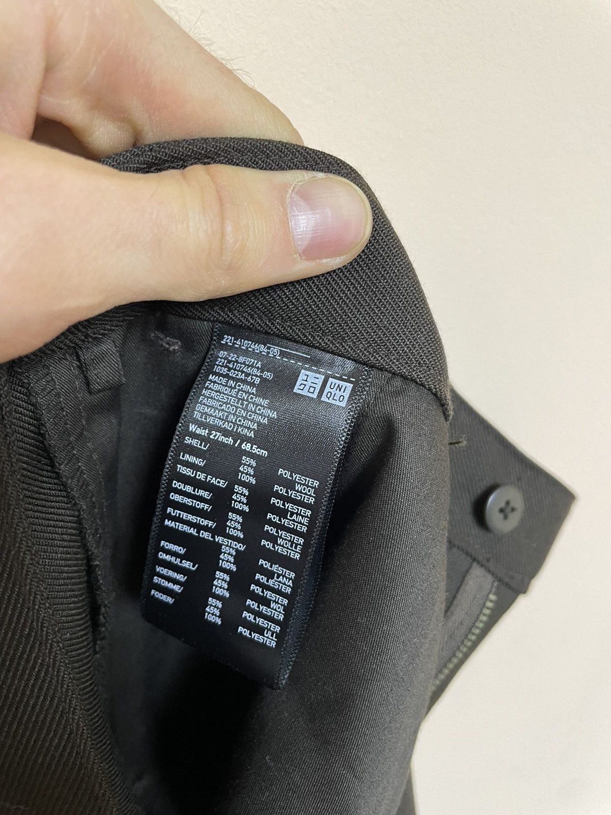 Uniqlo Uniqlo U Pants Dark Brown straight fit Womens size 27 Size 27" / US 4 / IT 40 - 10 Thumbnail