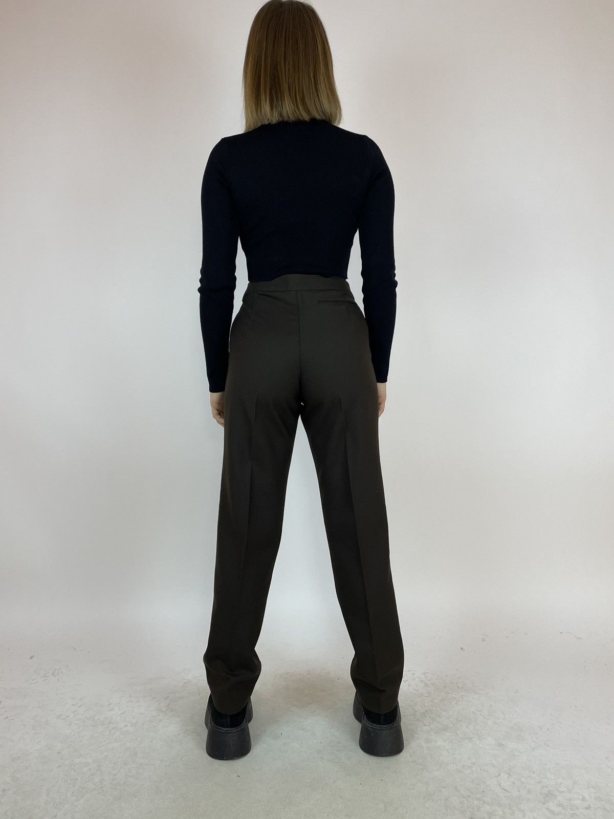 Uniqlo Uniqlo U Pants Dark Brown straight fit Womens size 27 Size 27" / US 4 / IT 40 - 3 Thumbnail