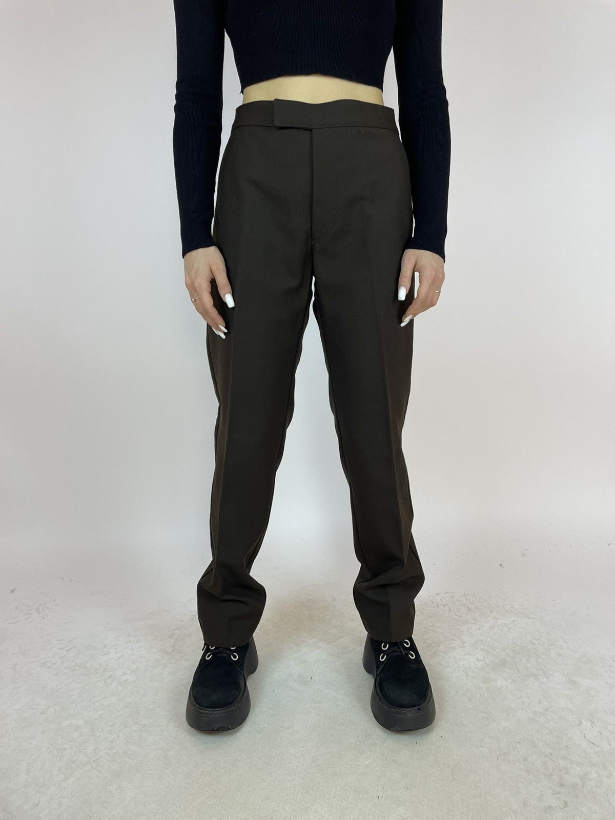 Uniqlo Uniqlo U Pants Dark Brown straight fit Womens size 27 Size 27" / US 4 / IT 40 - 8 Thumbnail