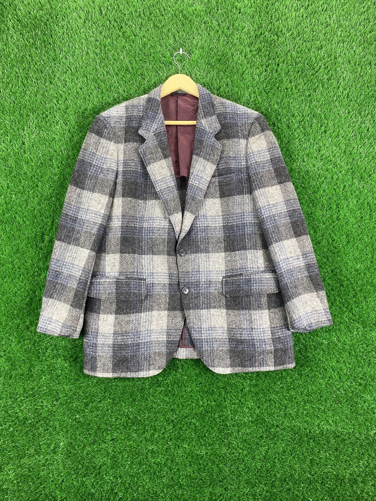 ‼️OFFER‼️Vintage Wool Checkered Blazer